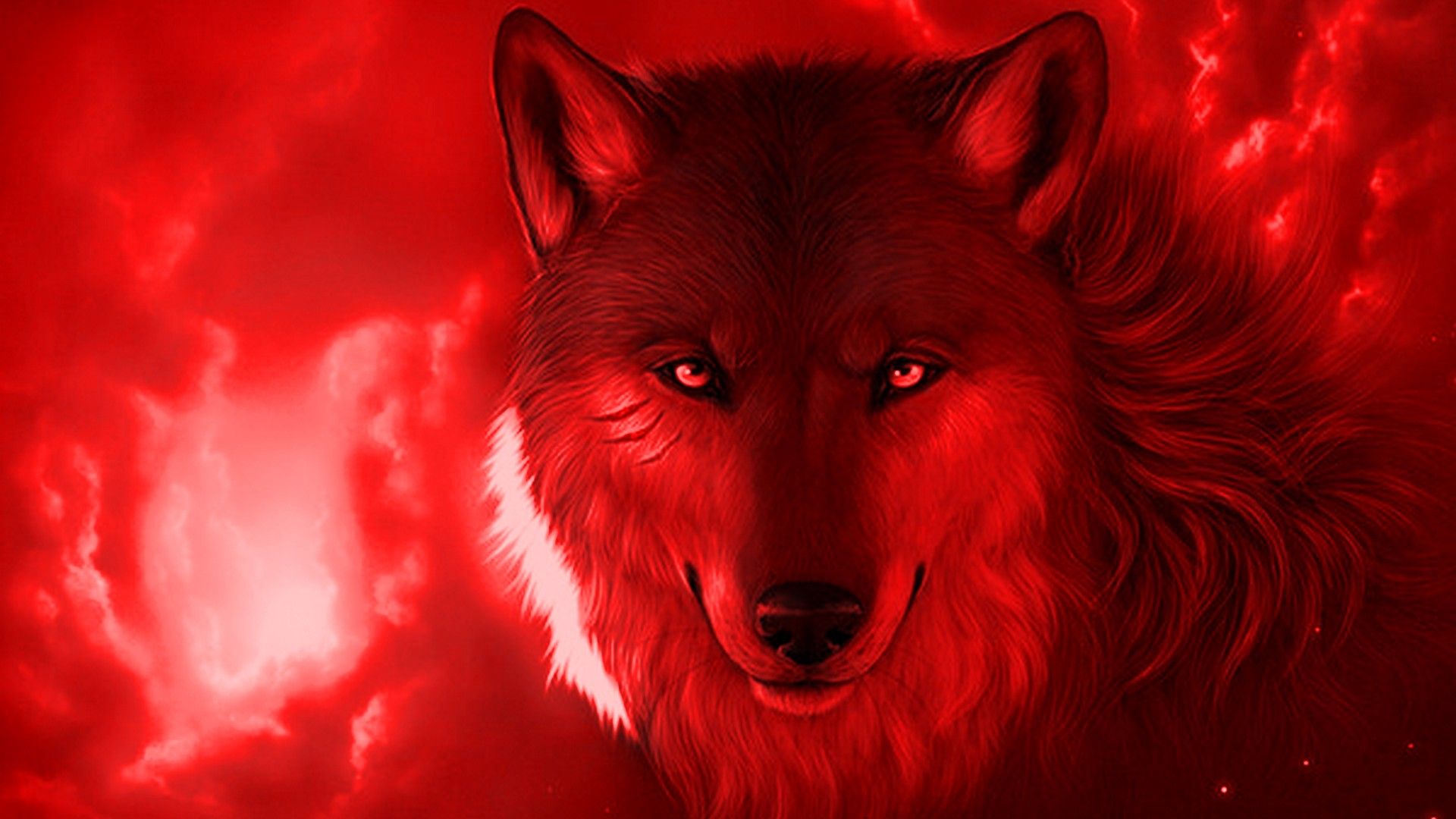 Flaming Wolf Wallpapers