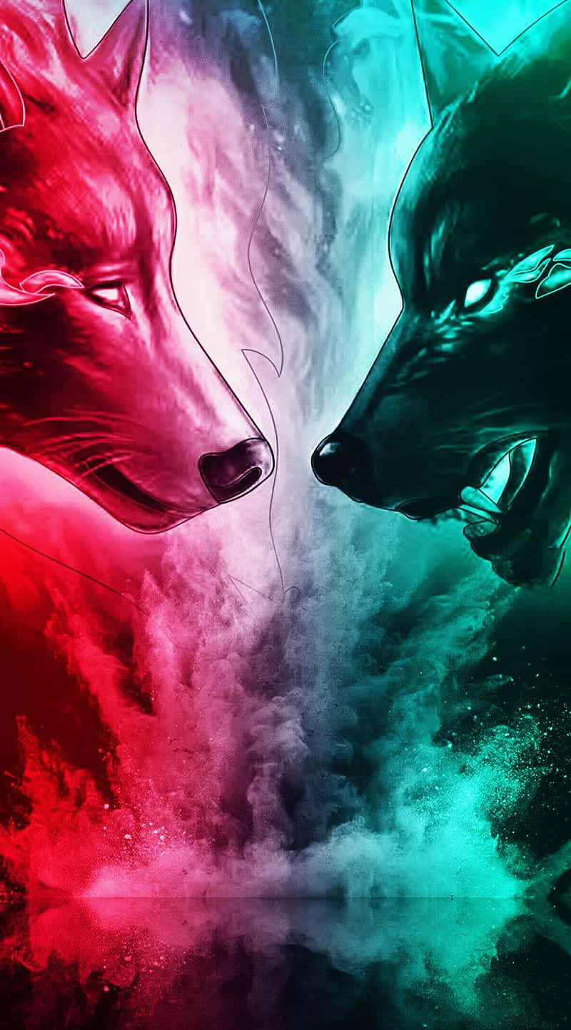 Flaming Wolf Wallpapers