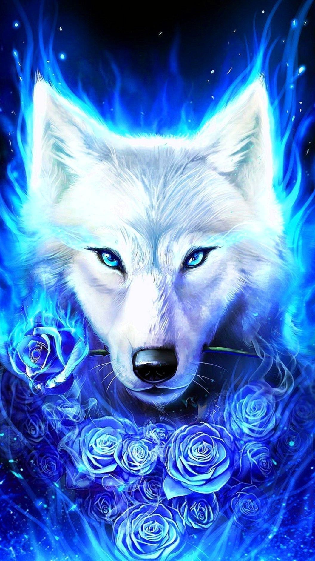 Flaming Wolf Wallpapers