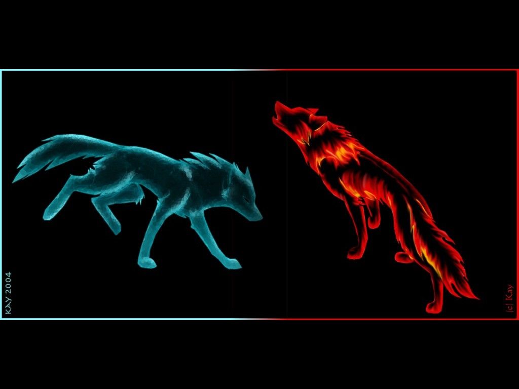 Flaming Wolf Wallpapers
