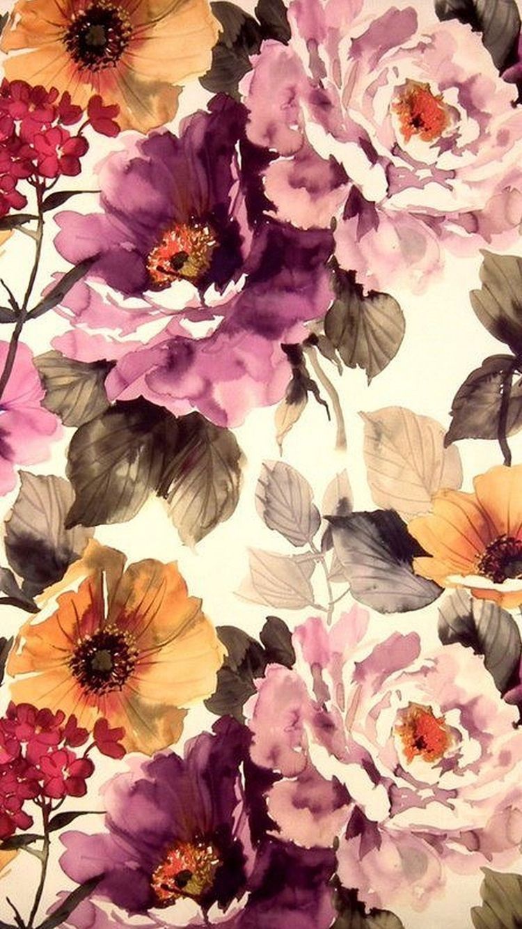 Floral Background Phone