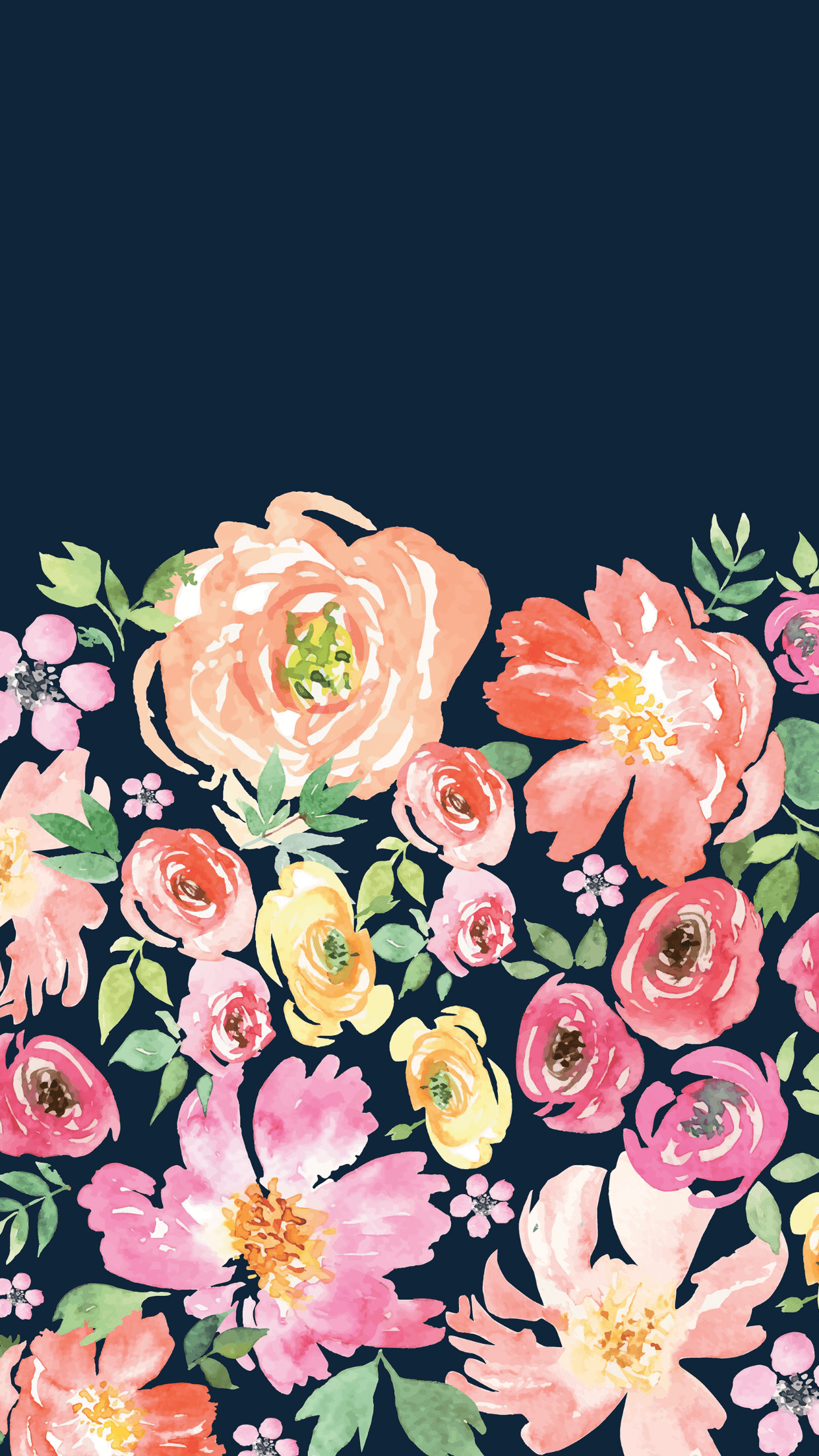 Floral Background Phone