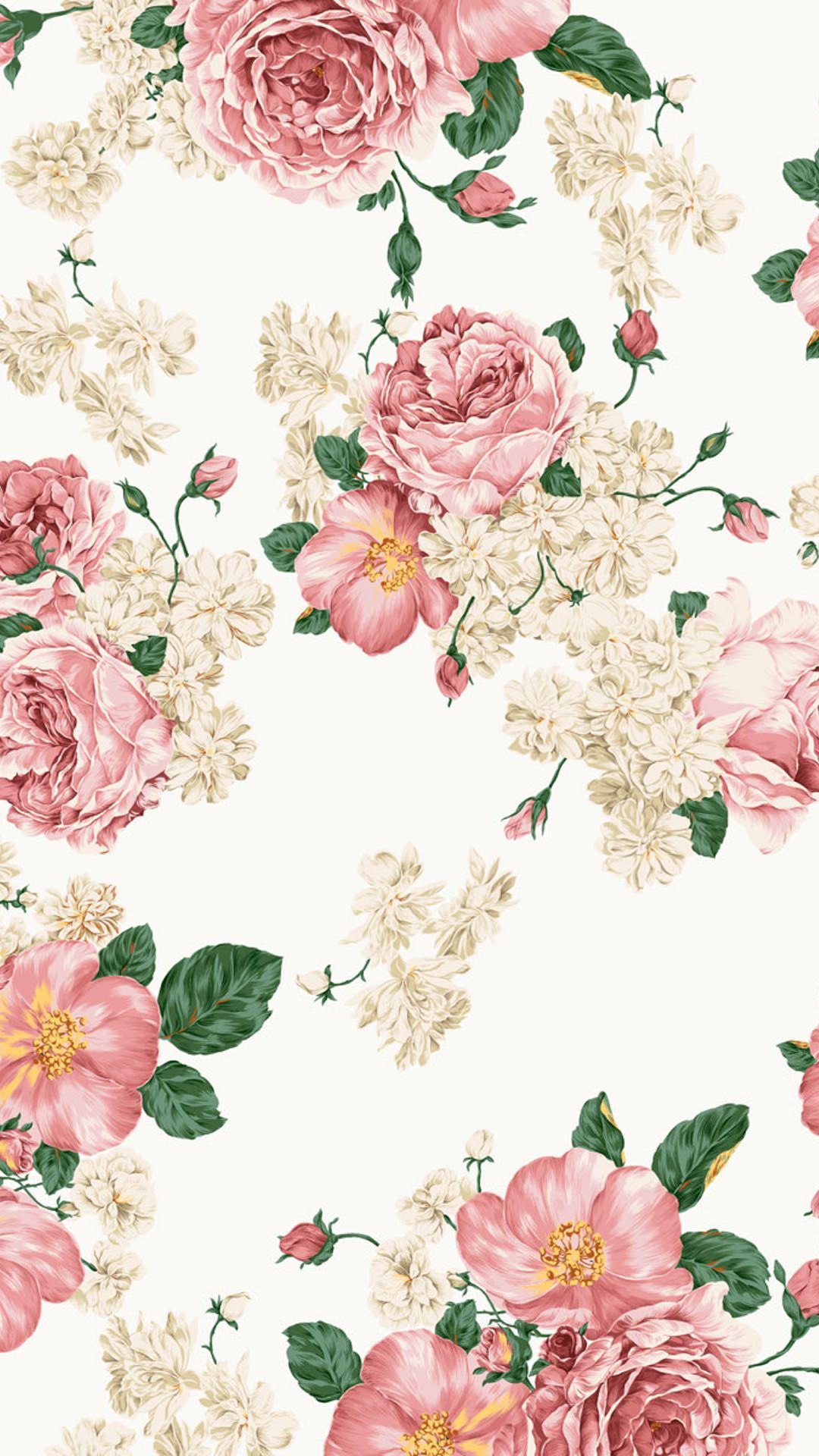 Floral Background Phone