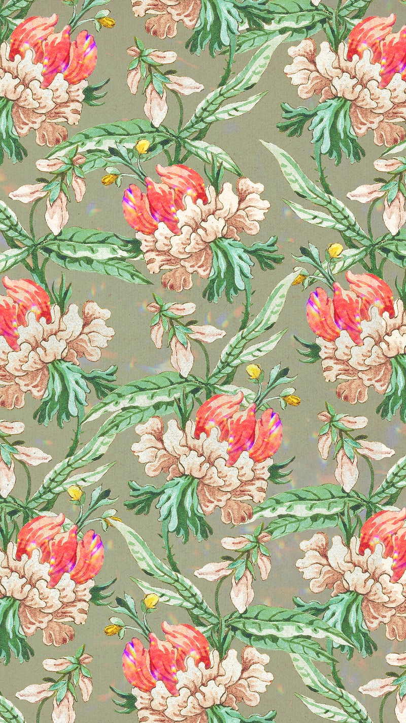 Floral Background Phone