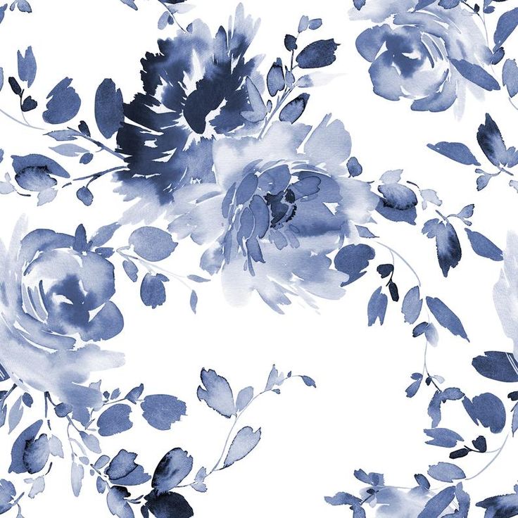 Floral Blue Wallpapers