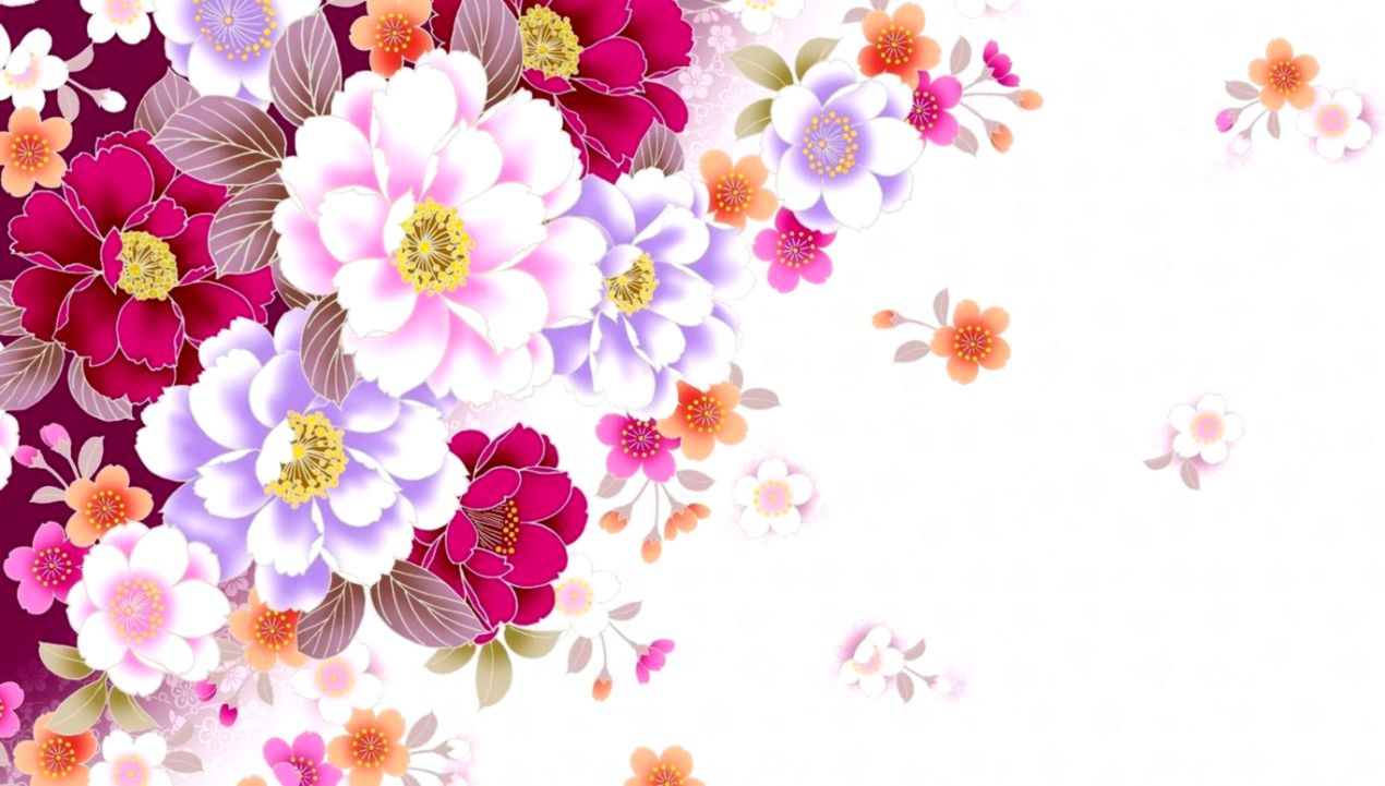 Floral Laptop Background