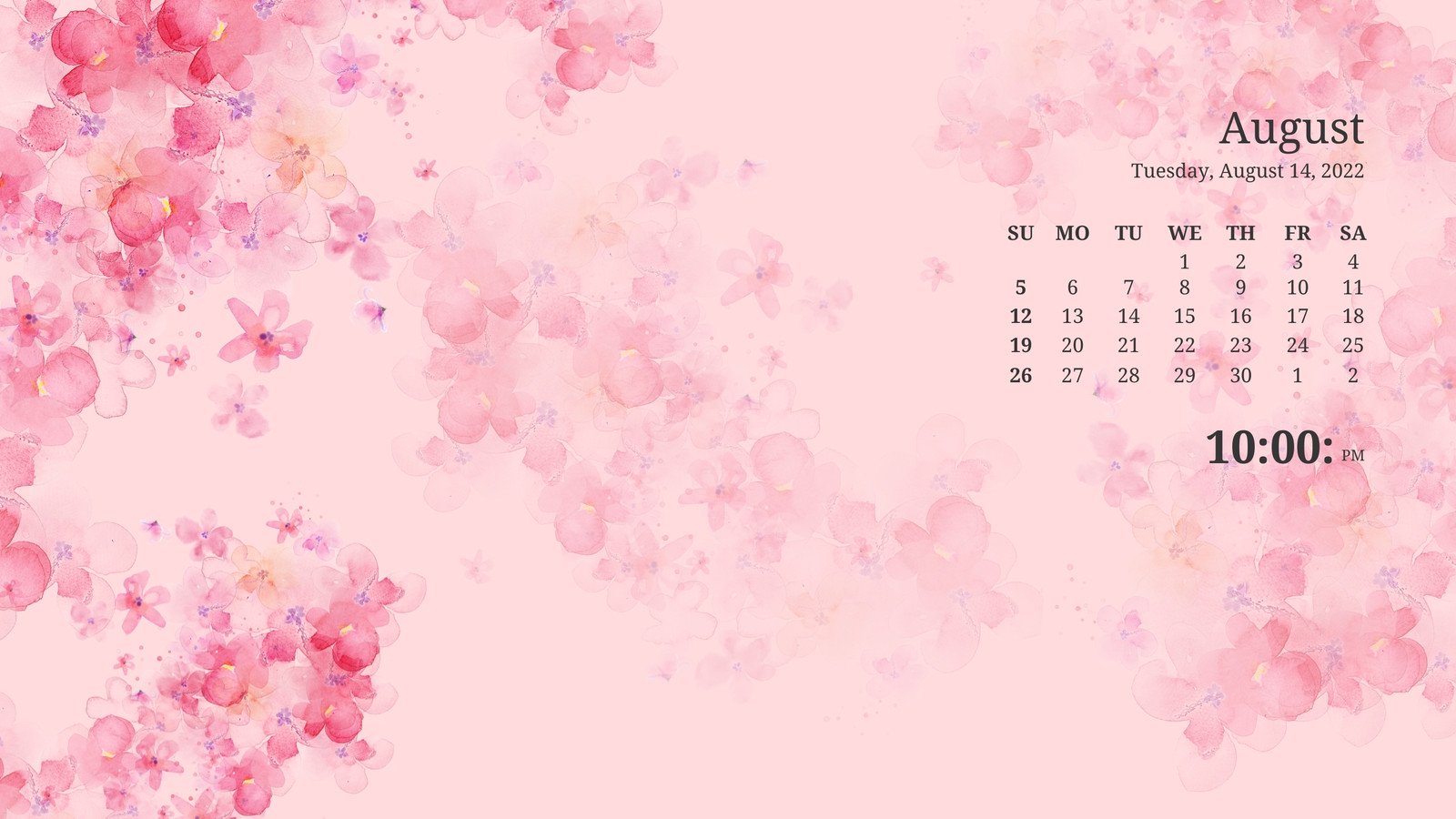 Floral Laptop Background