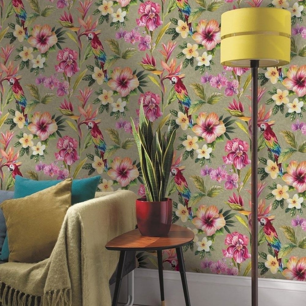 Floral Metallic Wallpapers