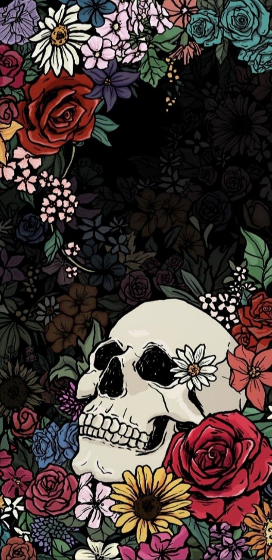 Floral Skull Wallpapers