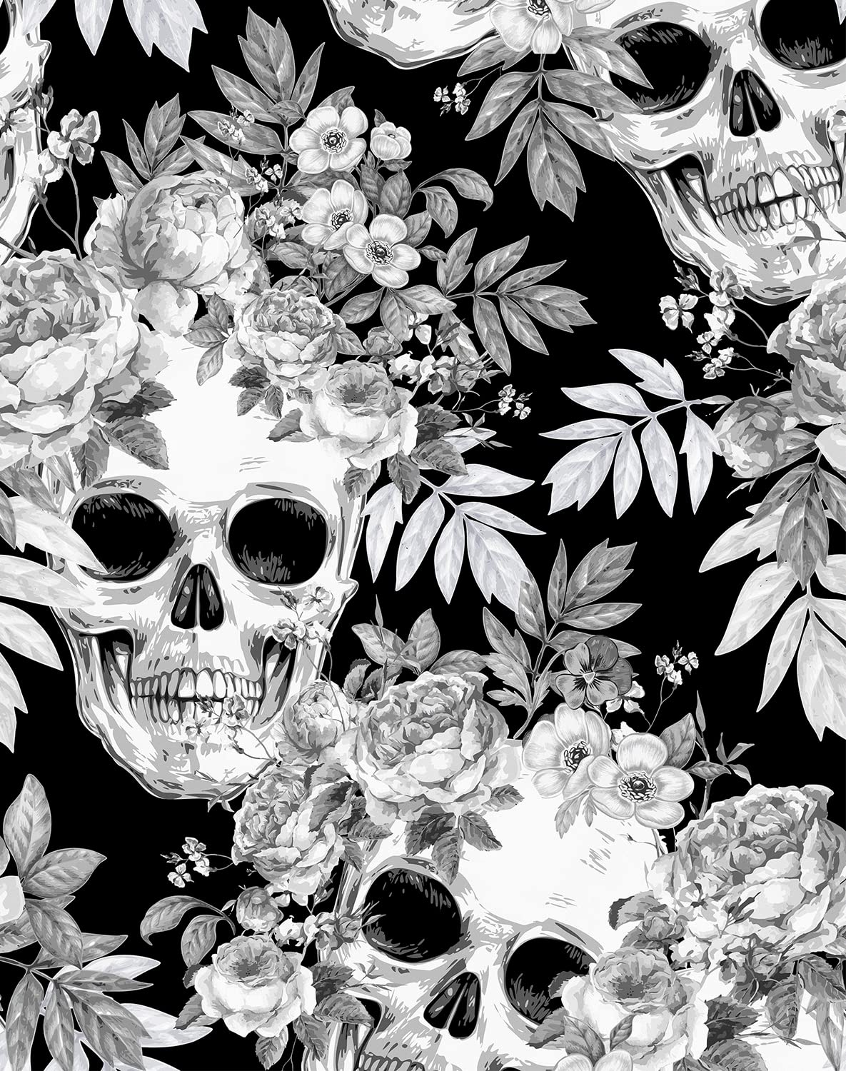 Floral Skull Wallpapers