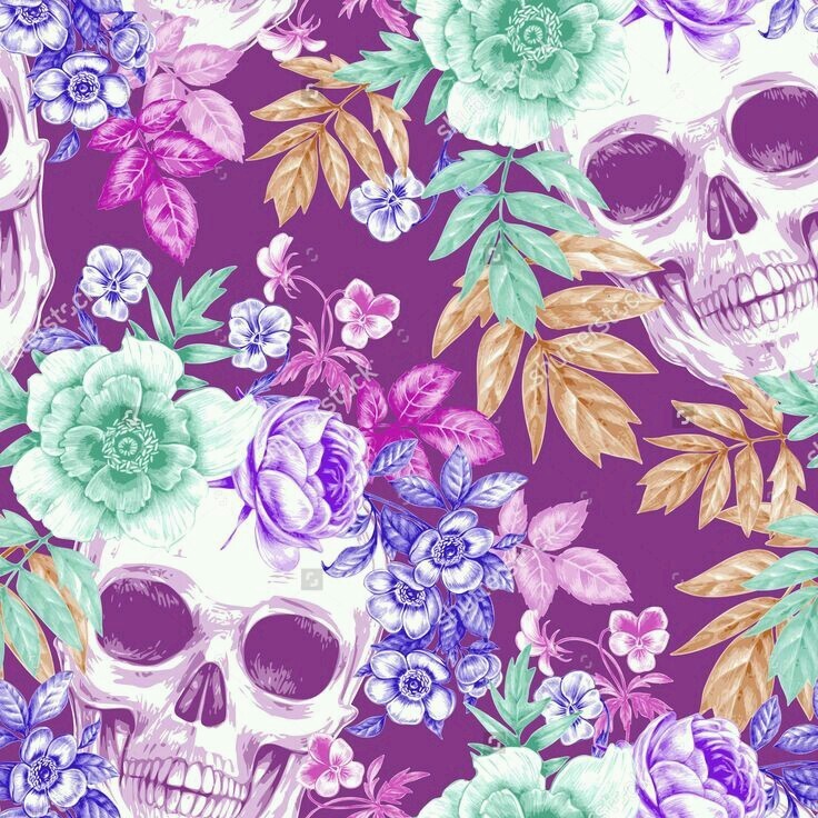 Floral Skull Wallpapers