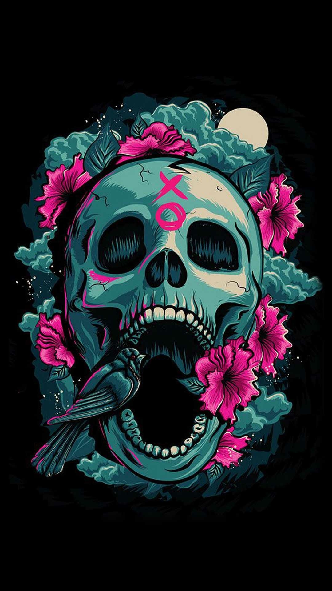 Floral Skull Wallpapers