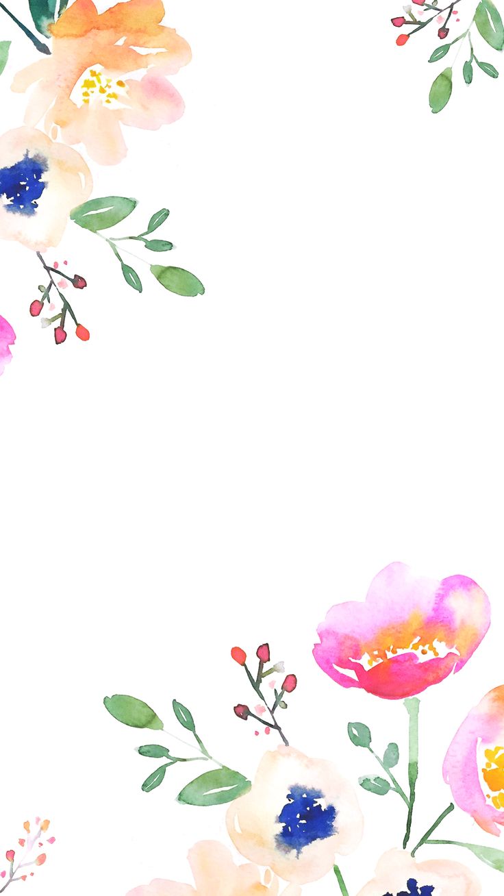 Floral Watercolor Iphone Wallpapers