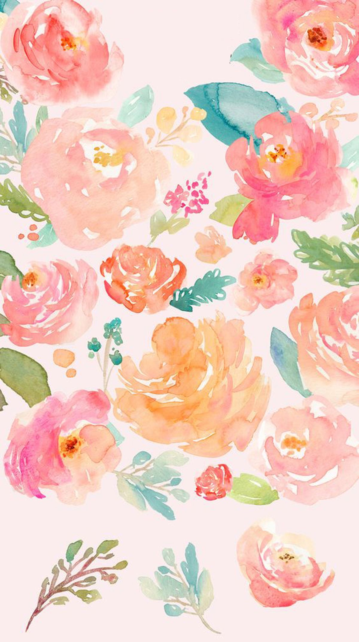 Floral Watercolor Iphone Wallpapers