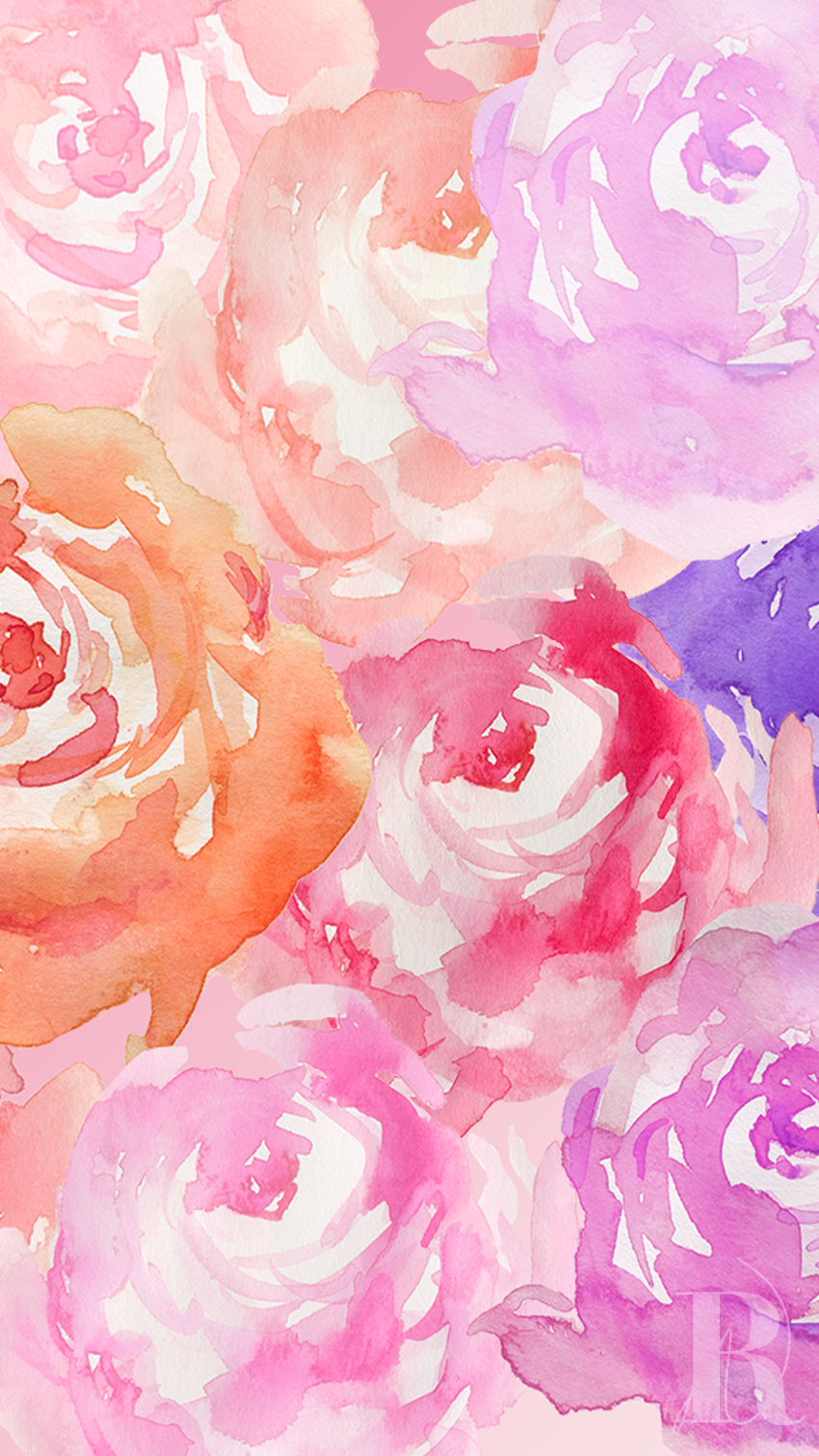 Floral Watercolor Iphone Wallpapers