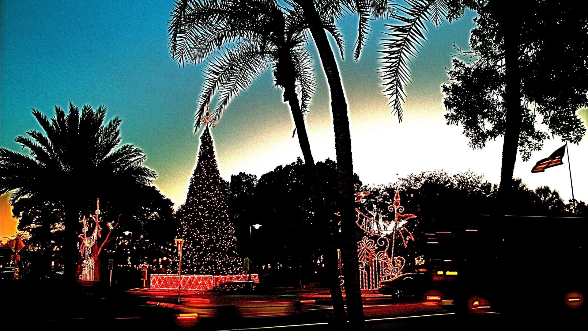 Florida Christmas Background