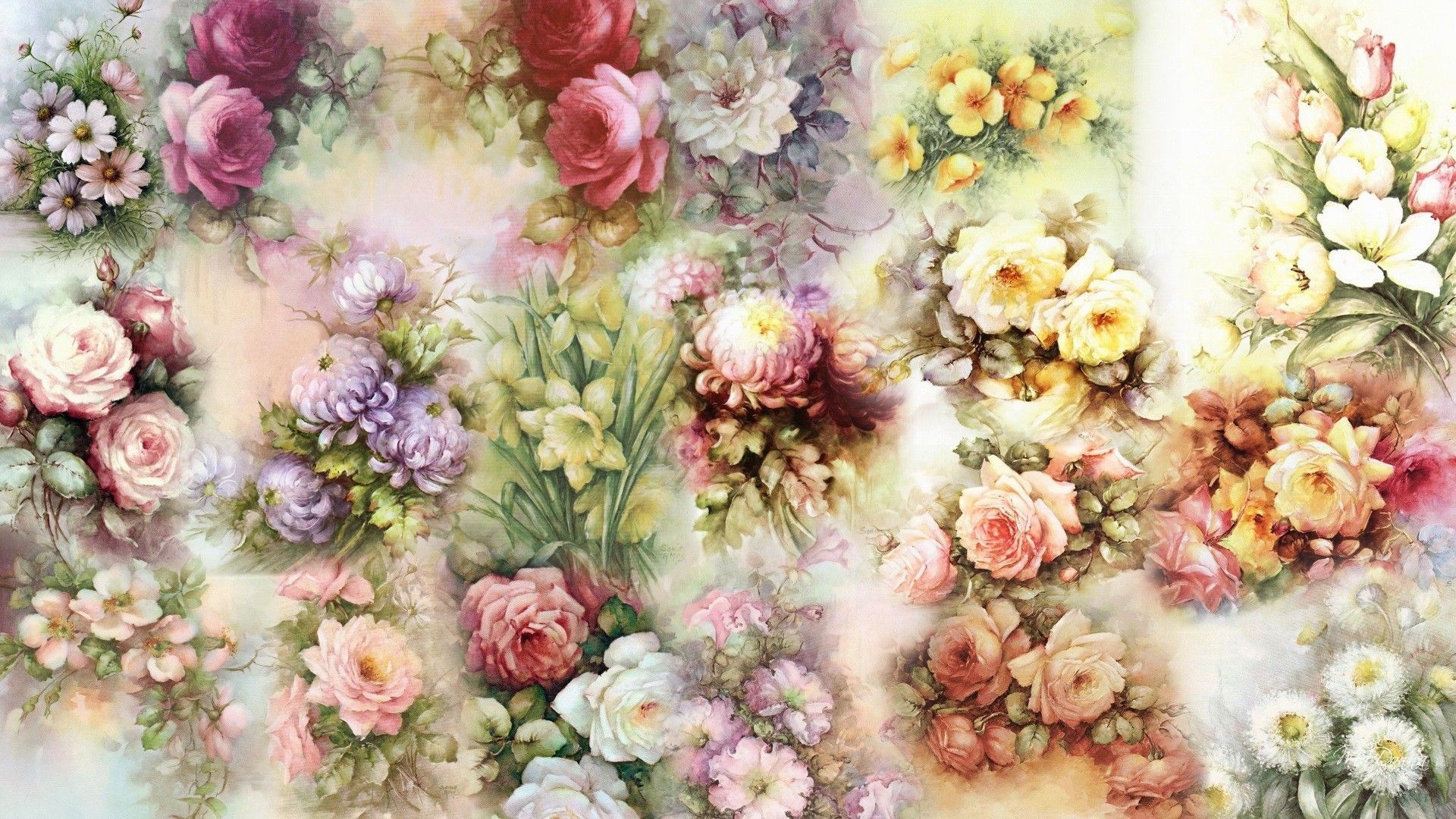 Flower Collage Wallpapers