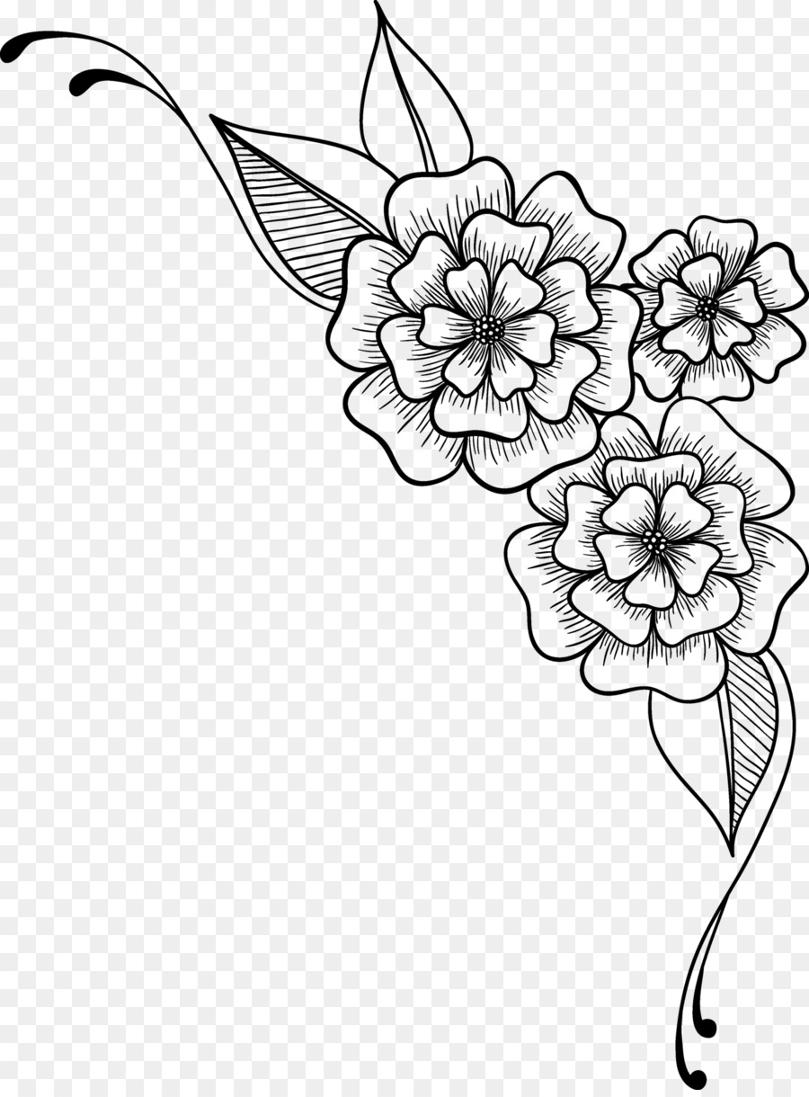 Flower Drawing Background