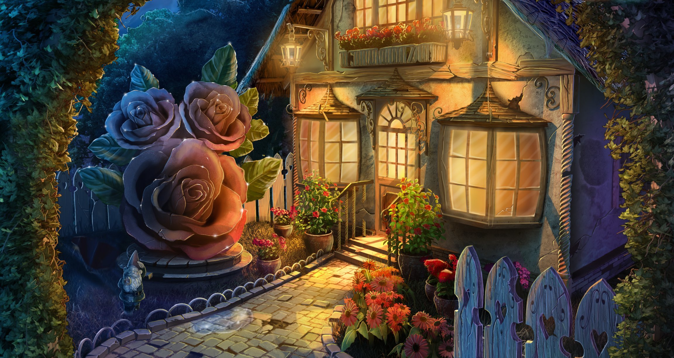 Flower House Wallpapers