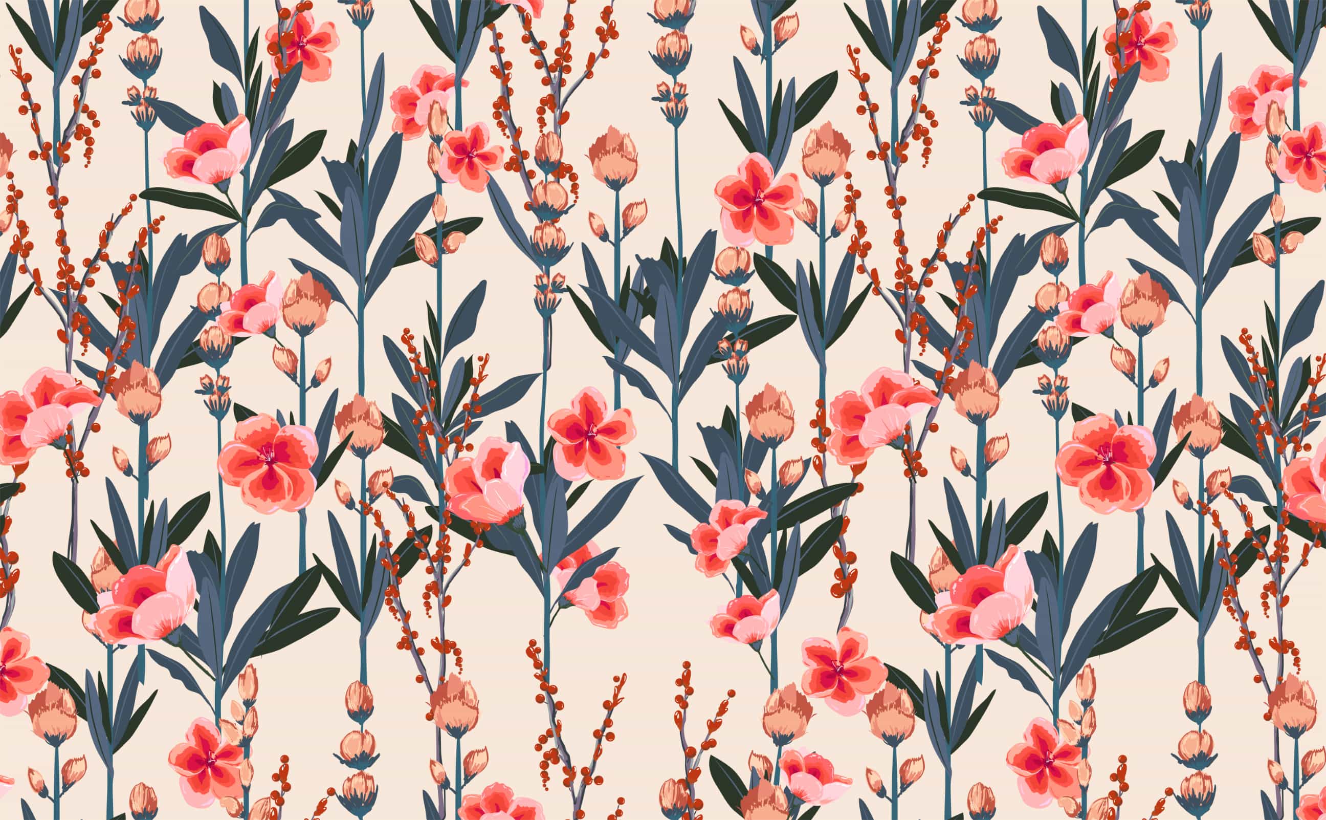 Flower Pattern Desktop Wallpapers