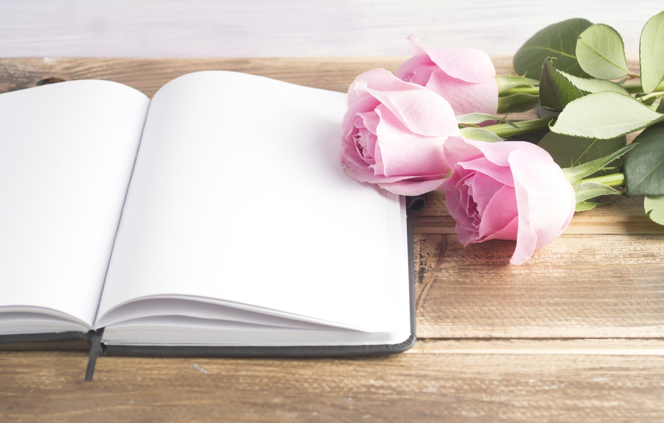 Flowers And Books Wallpapers