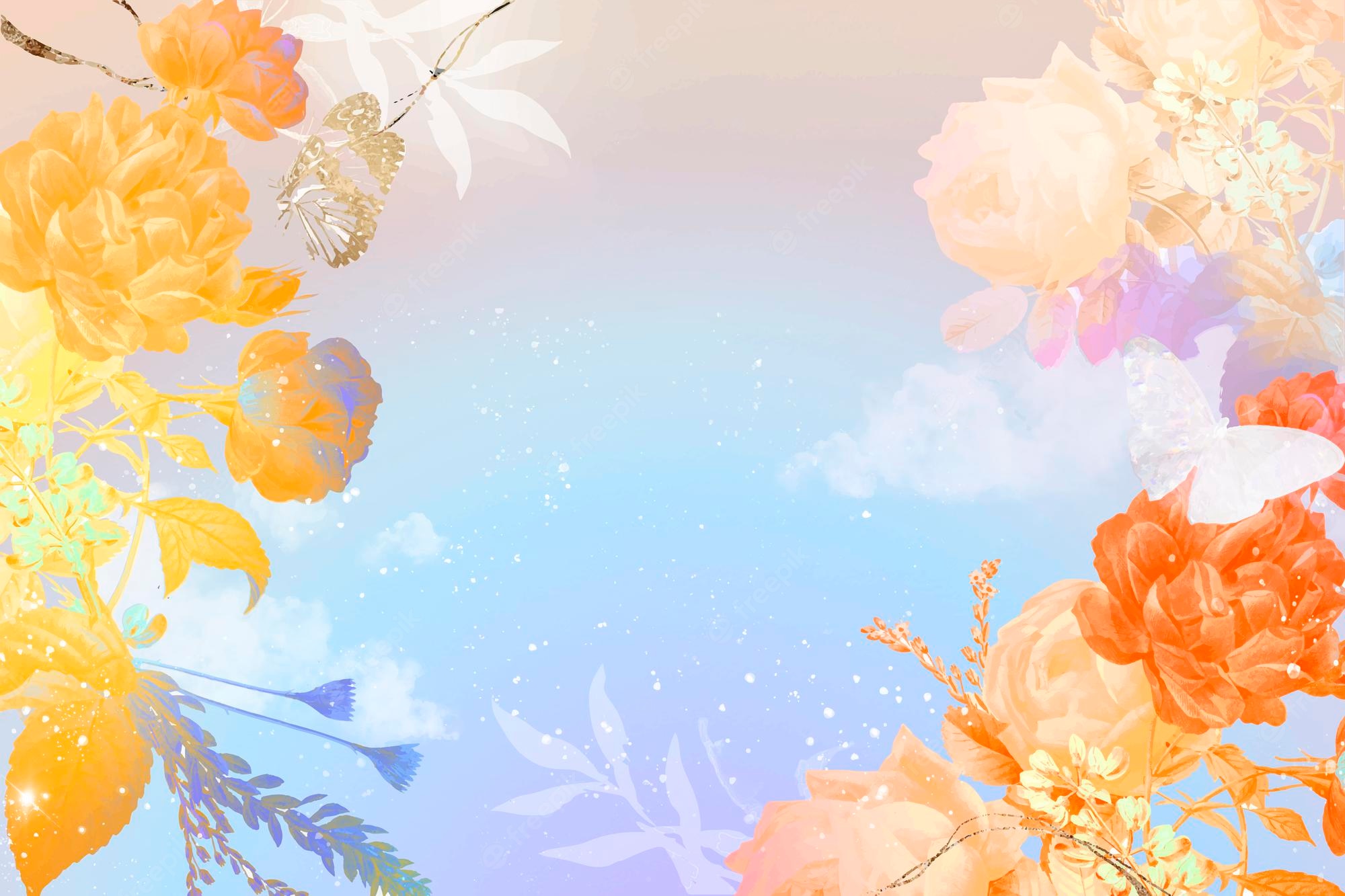 Flowers Background Aesthetic