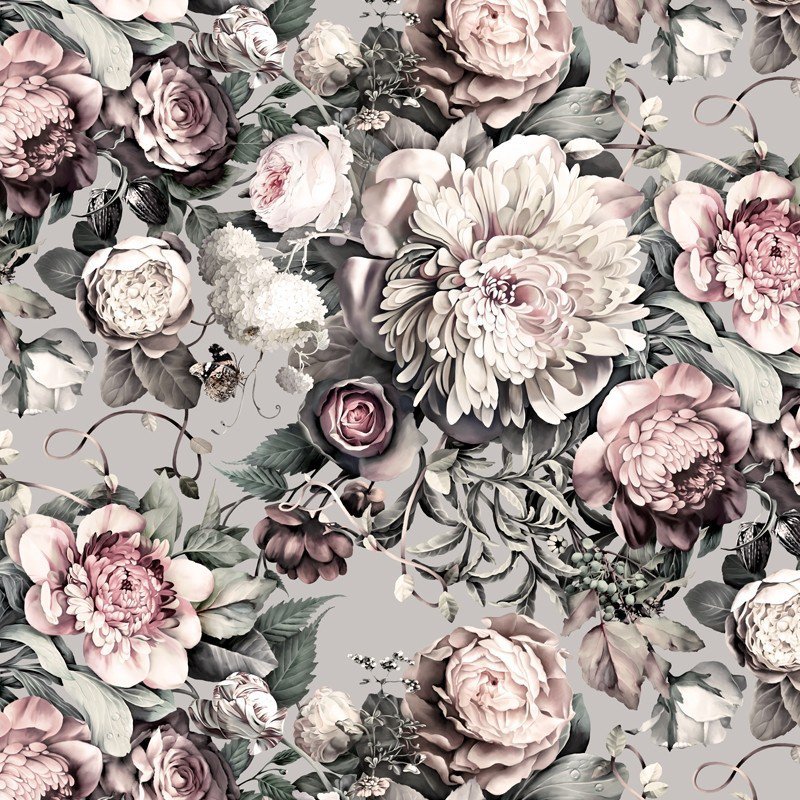 Flowers Gray Wallpapers