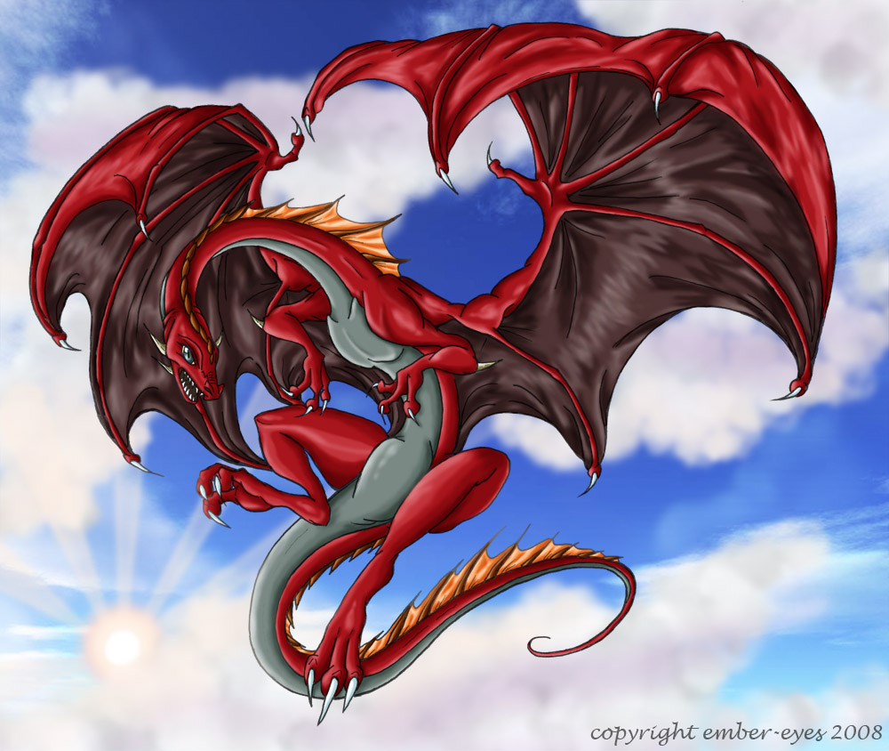 Flying Dragon Over Colorful Cloud Wallpapers