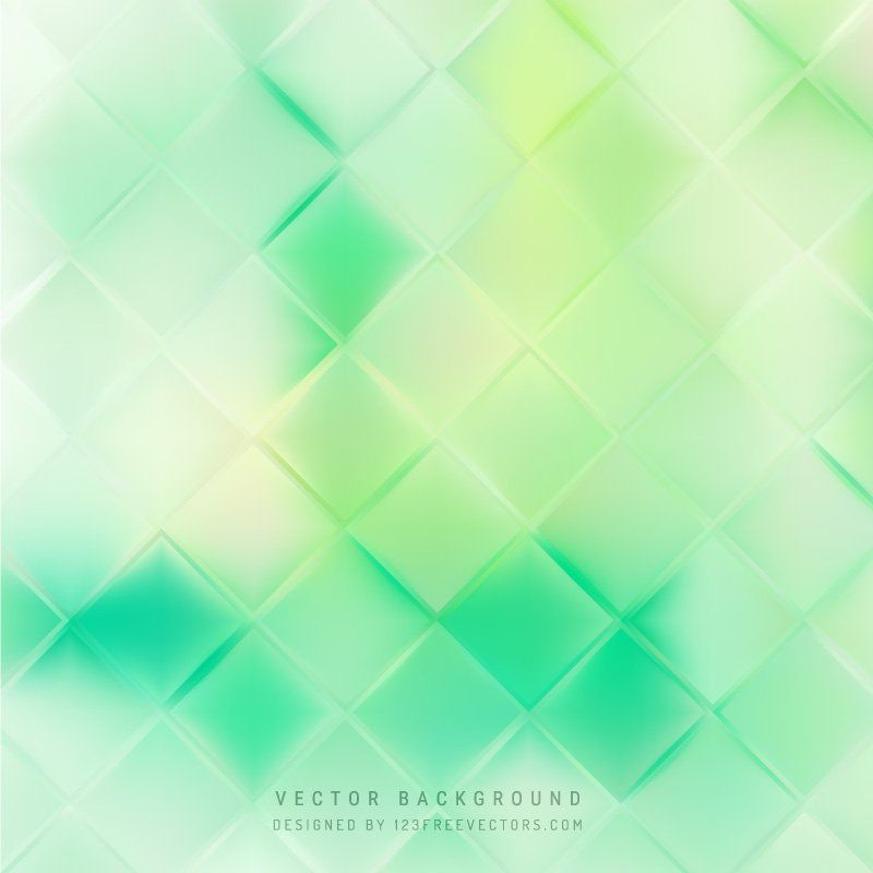Flying Green Square Pattern Wallpapers