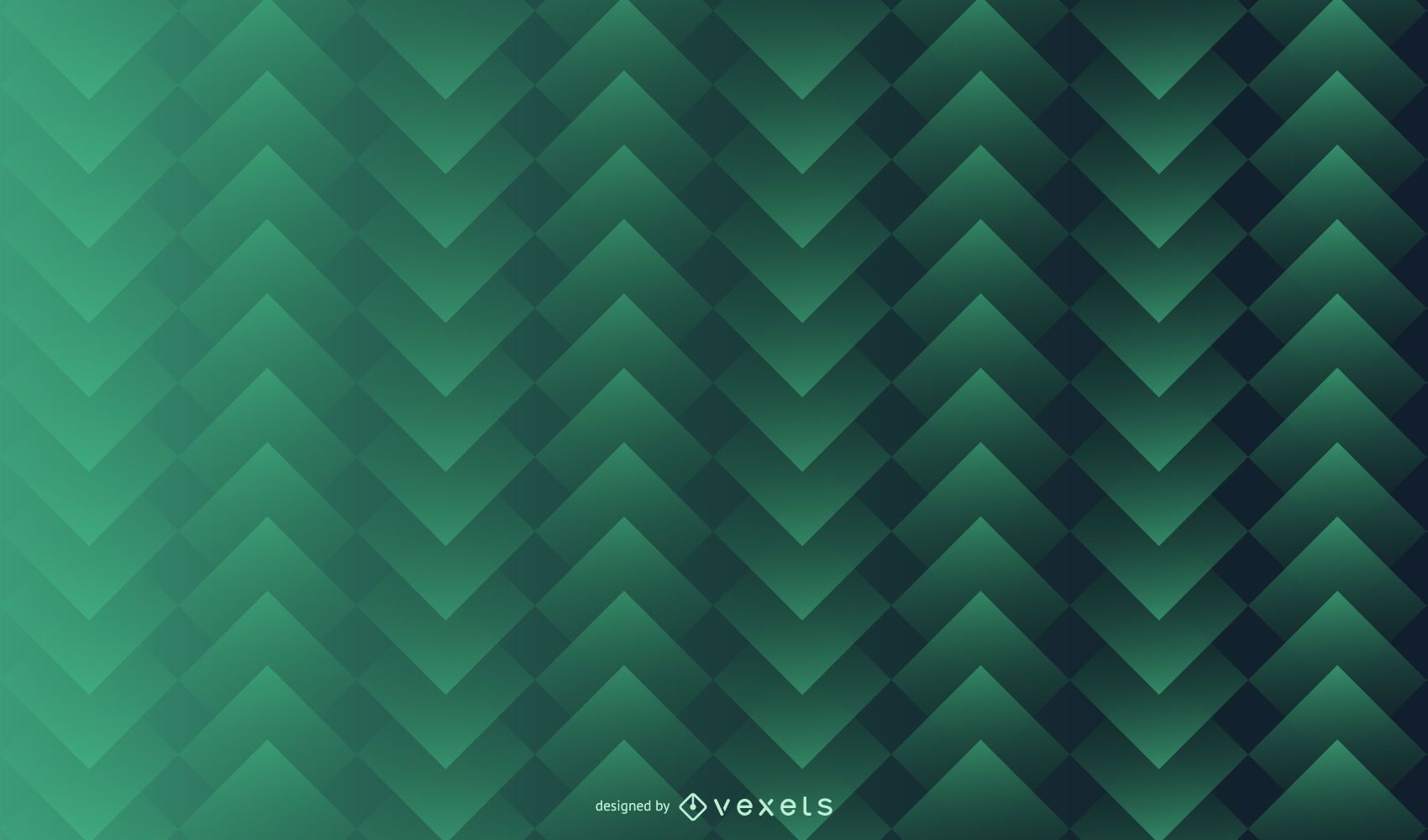 Flying Green Square Pattern Wallpapers