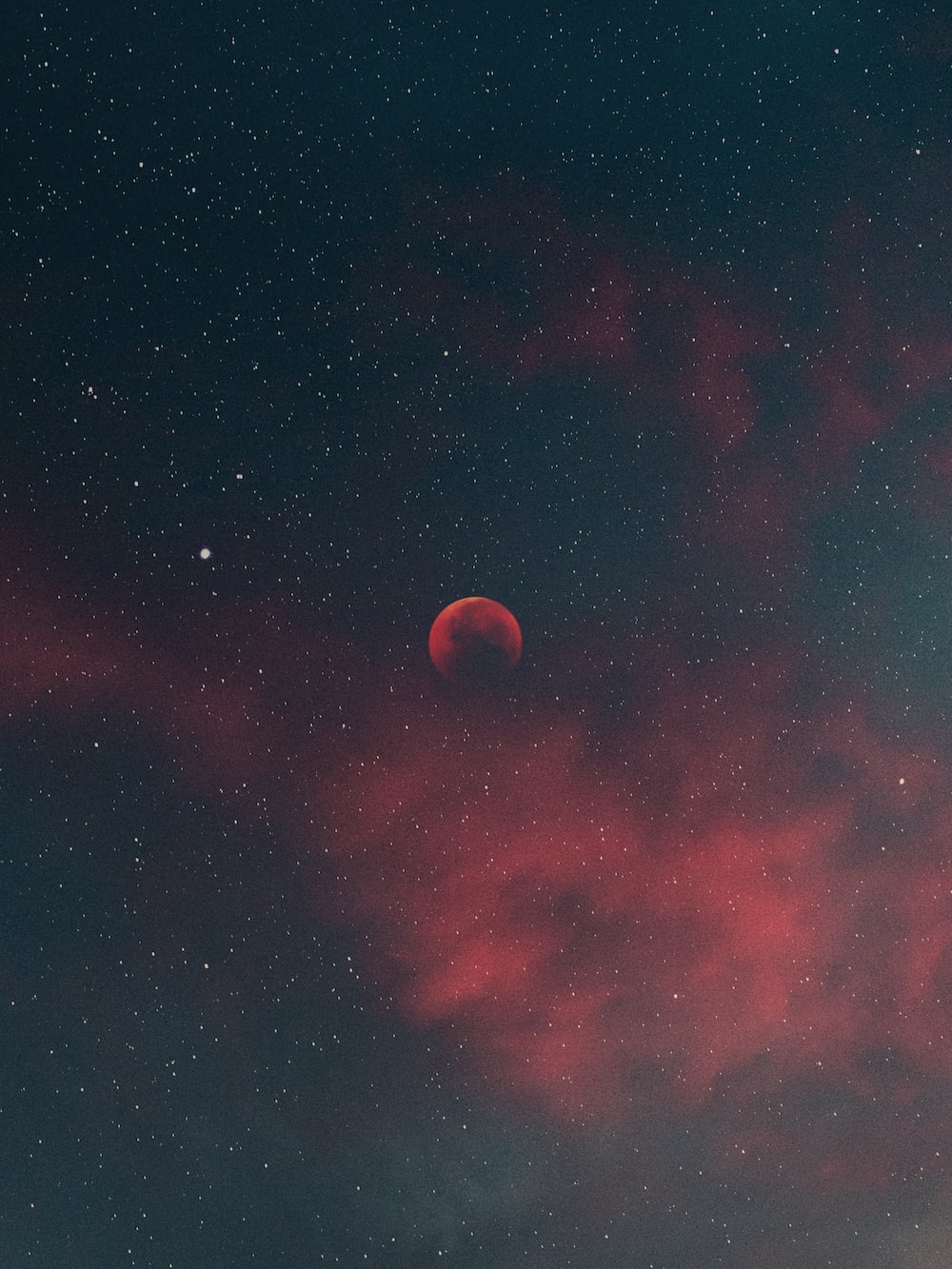 Flying To Red Moon Wallpapers