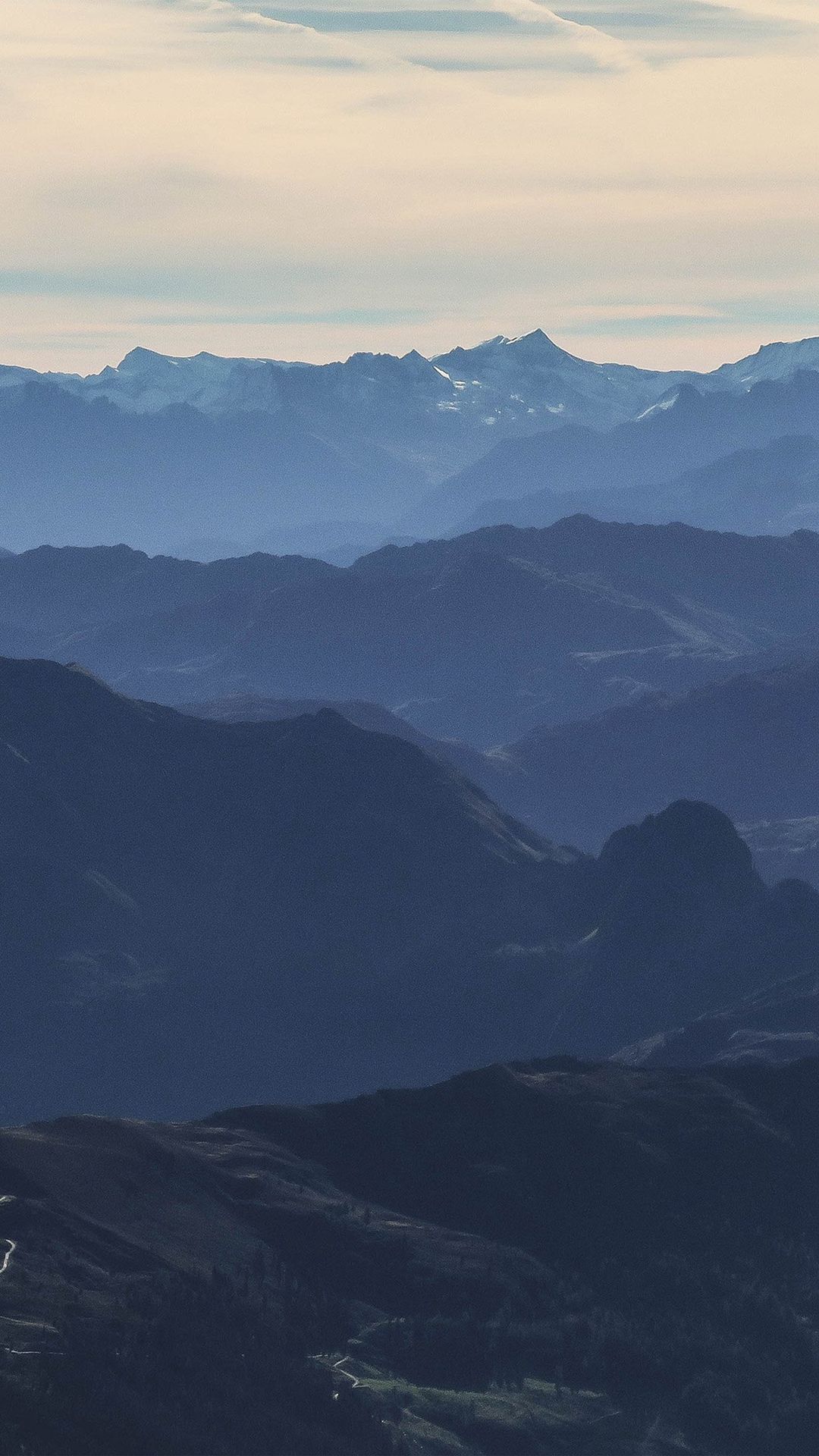 Fog Covering Horizon Mountains Under Blue Sky Wallpapers