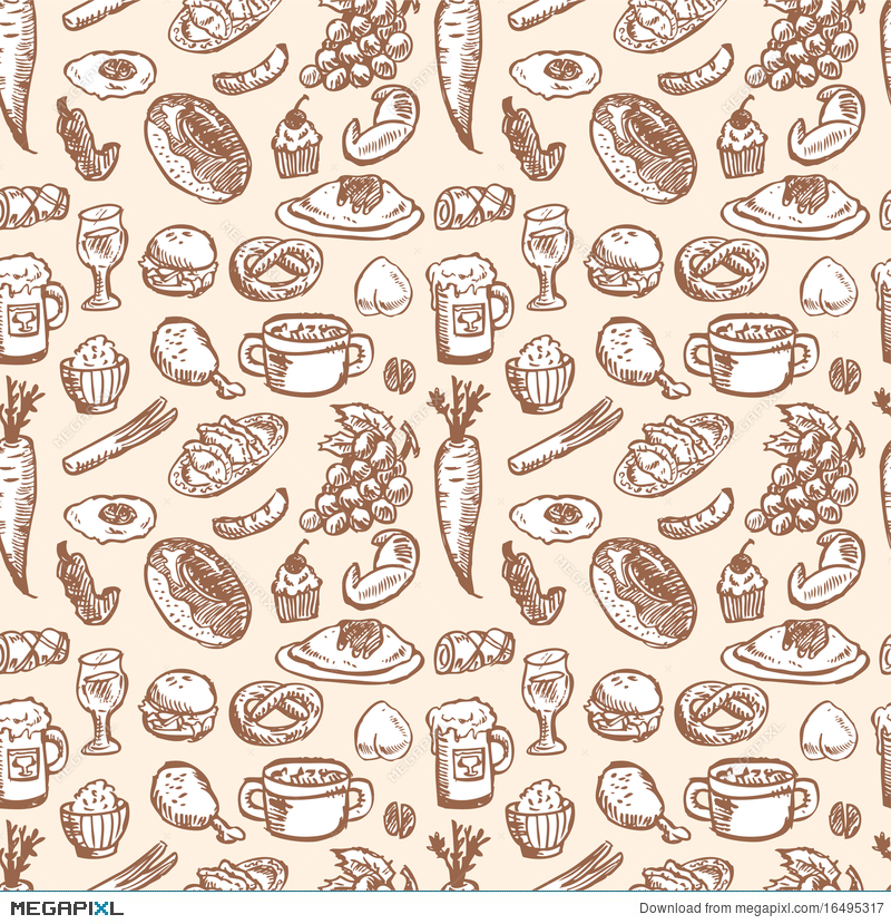 Food Pattern Background