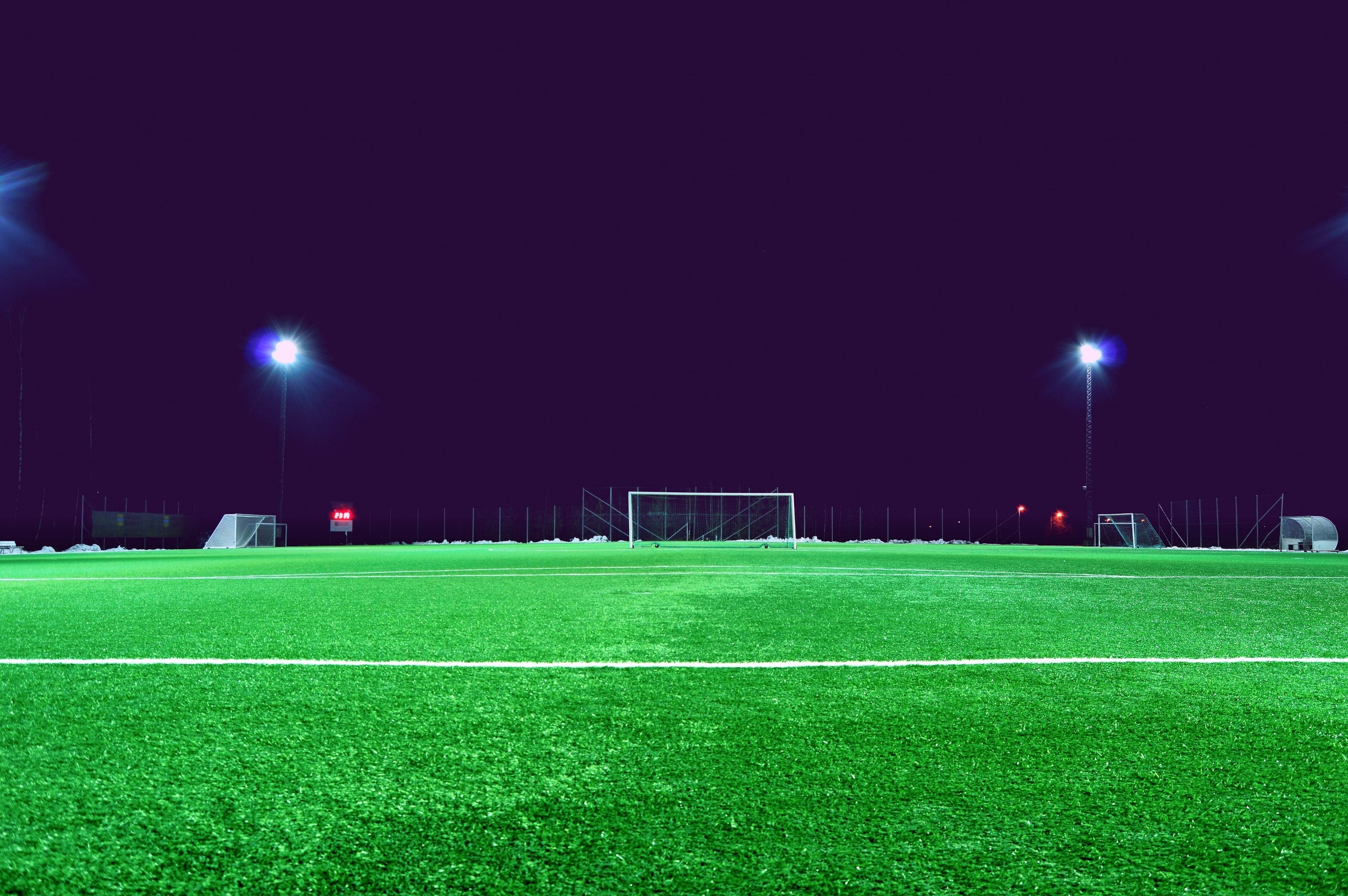 Football Field At Night Wallpapers