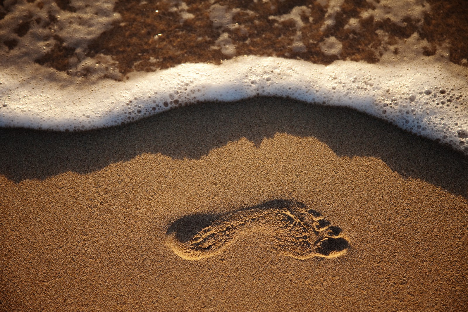 Footprints In The Sand Wallpapers