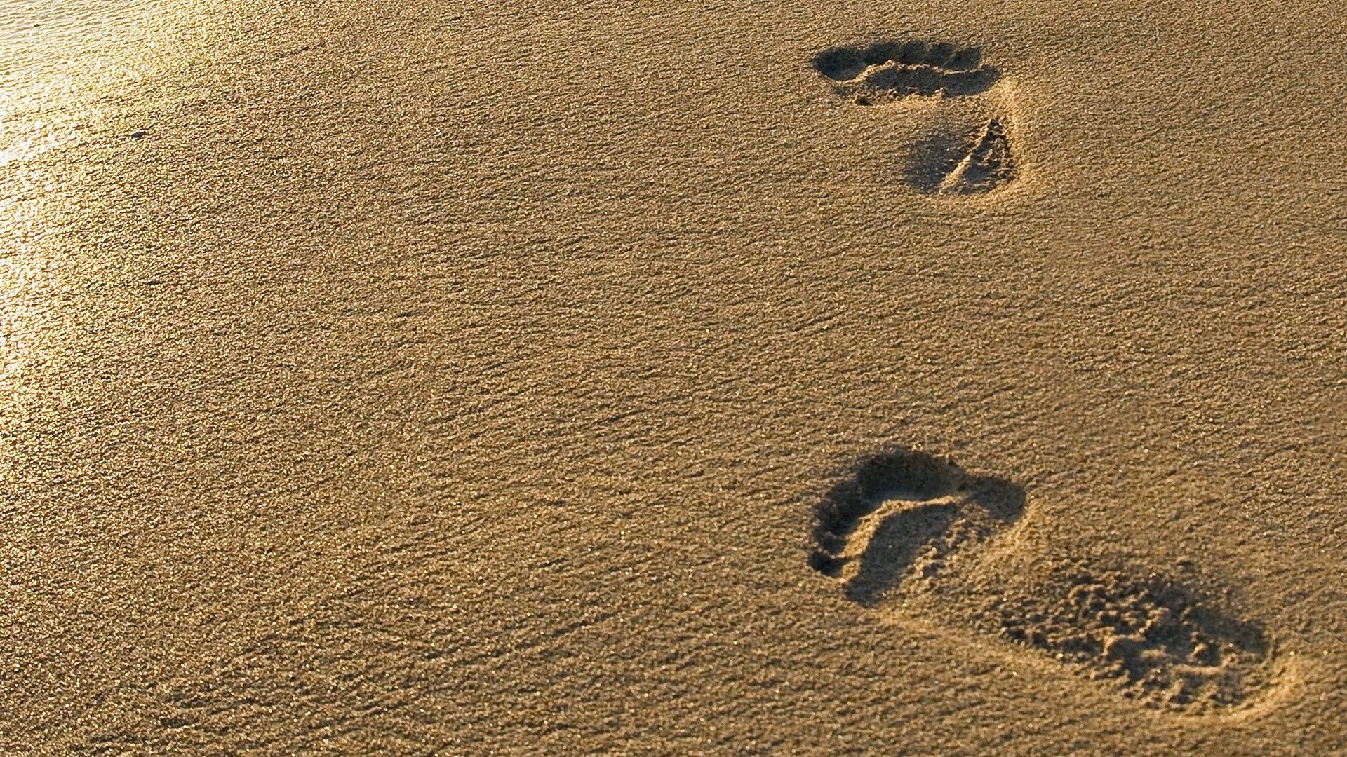 Footprints In The Sand Wallpapers