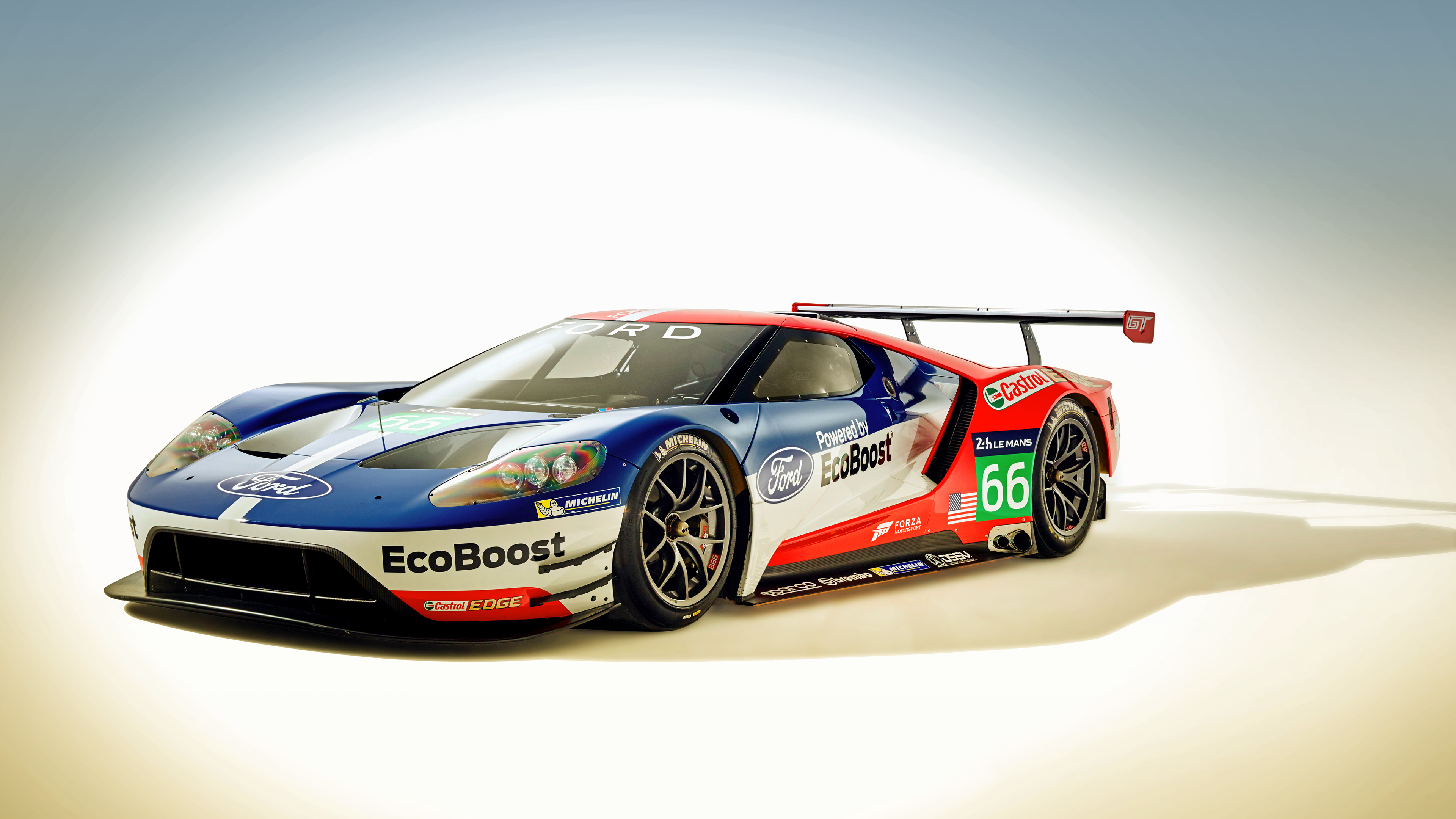 Ford Gt Le Mans Racecar Wallpapers