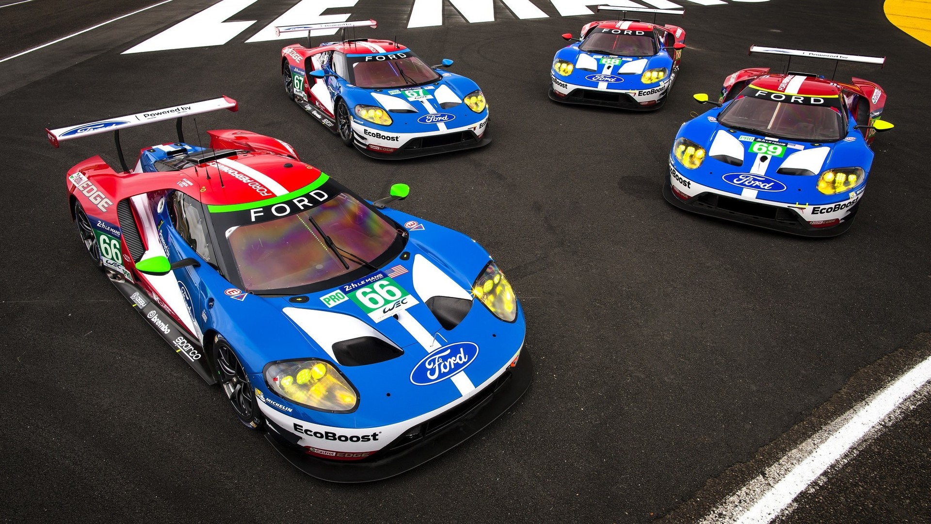 Ford Gt Le Mans Racecar Wallpapers