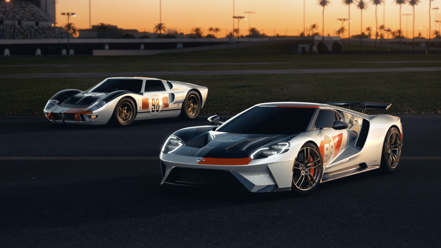 Ford Gt Le Mans Racecar Wallpapers