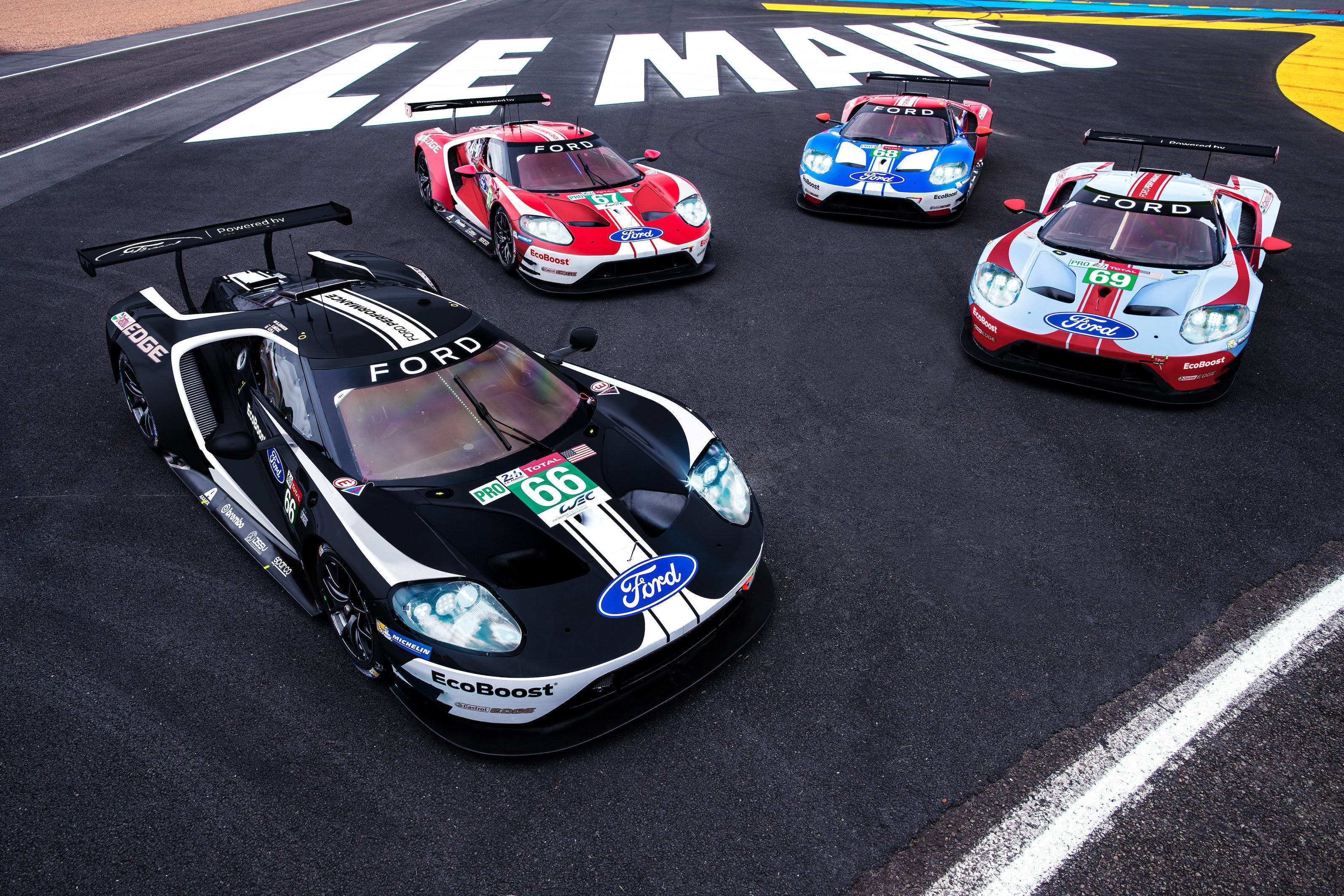 Ford Gt Le Mans Racecar Wallpapers