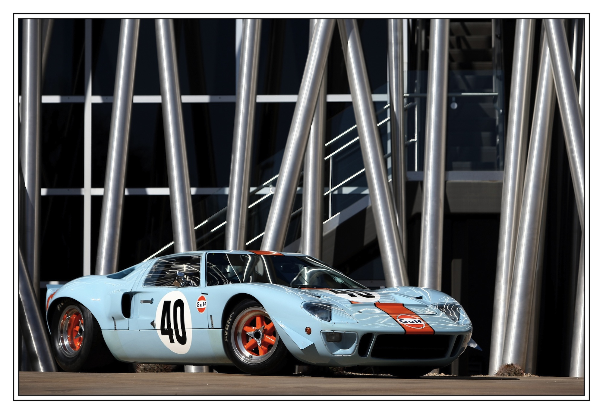 Ford Gt40 Lightweight Race Car Wallpapers