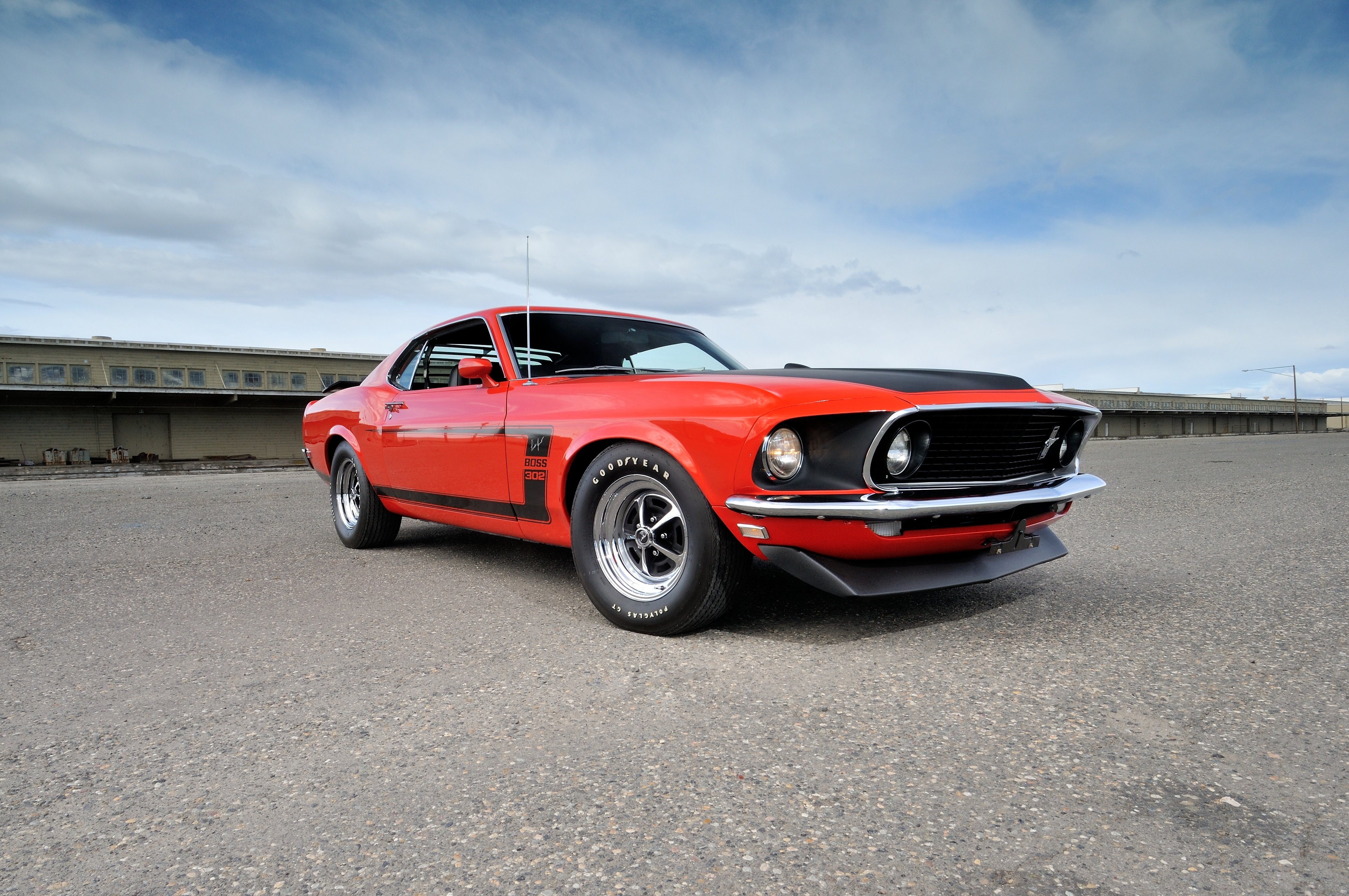 Ford Mustang Boss 302 Red Muscle Car Wallpapers