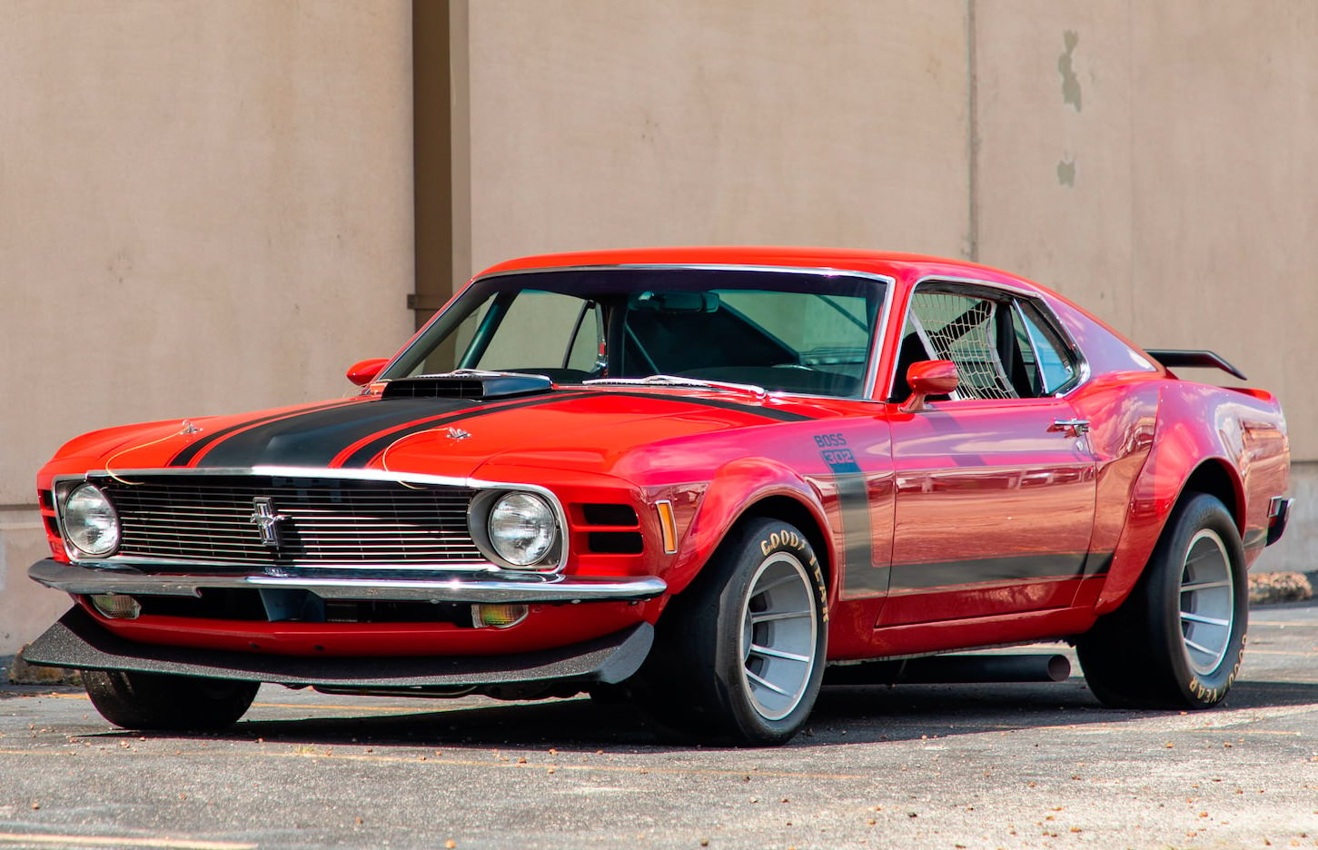 Ford Mustang Boss 302 Red Muscle Car Wallpapers