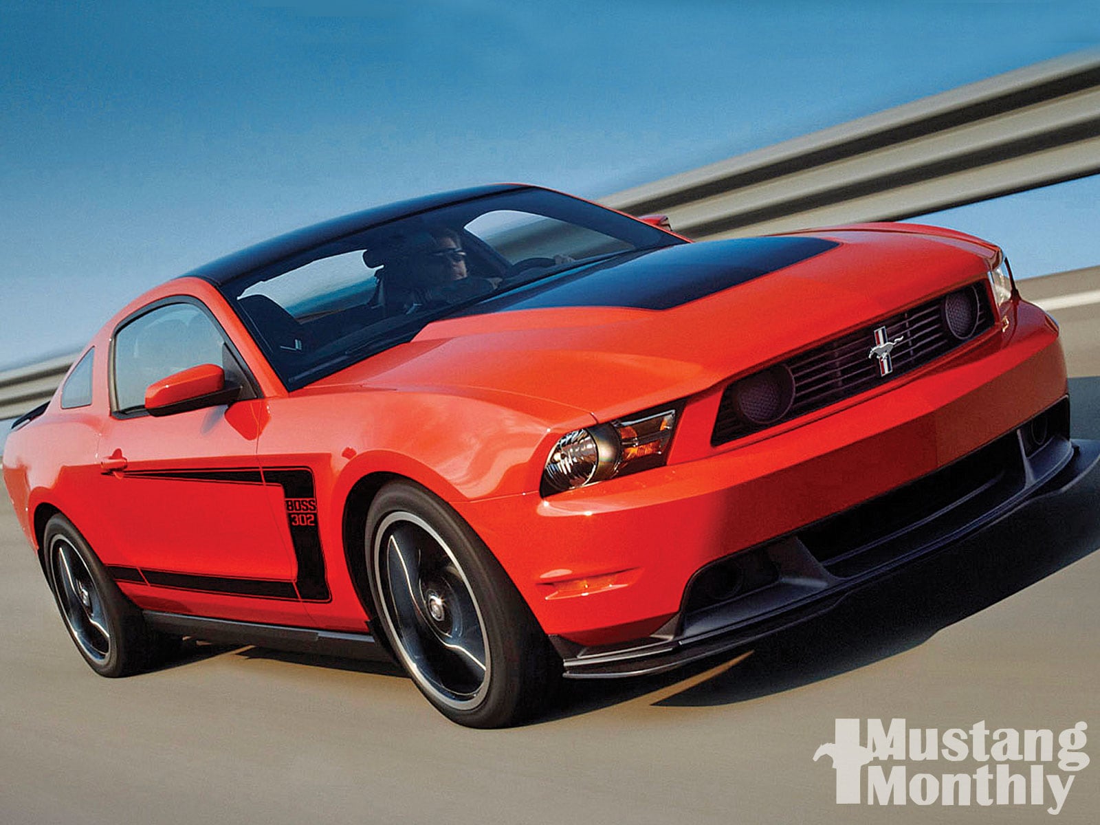 Ford Mustang Boss 302 Red Muscle Car Wallpapers