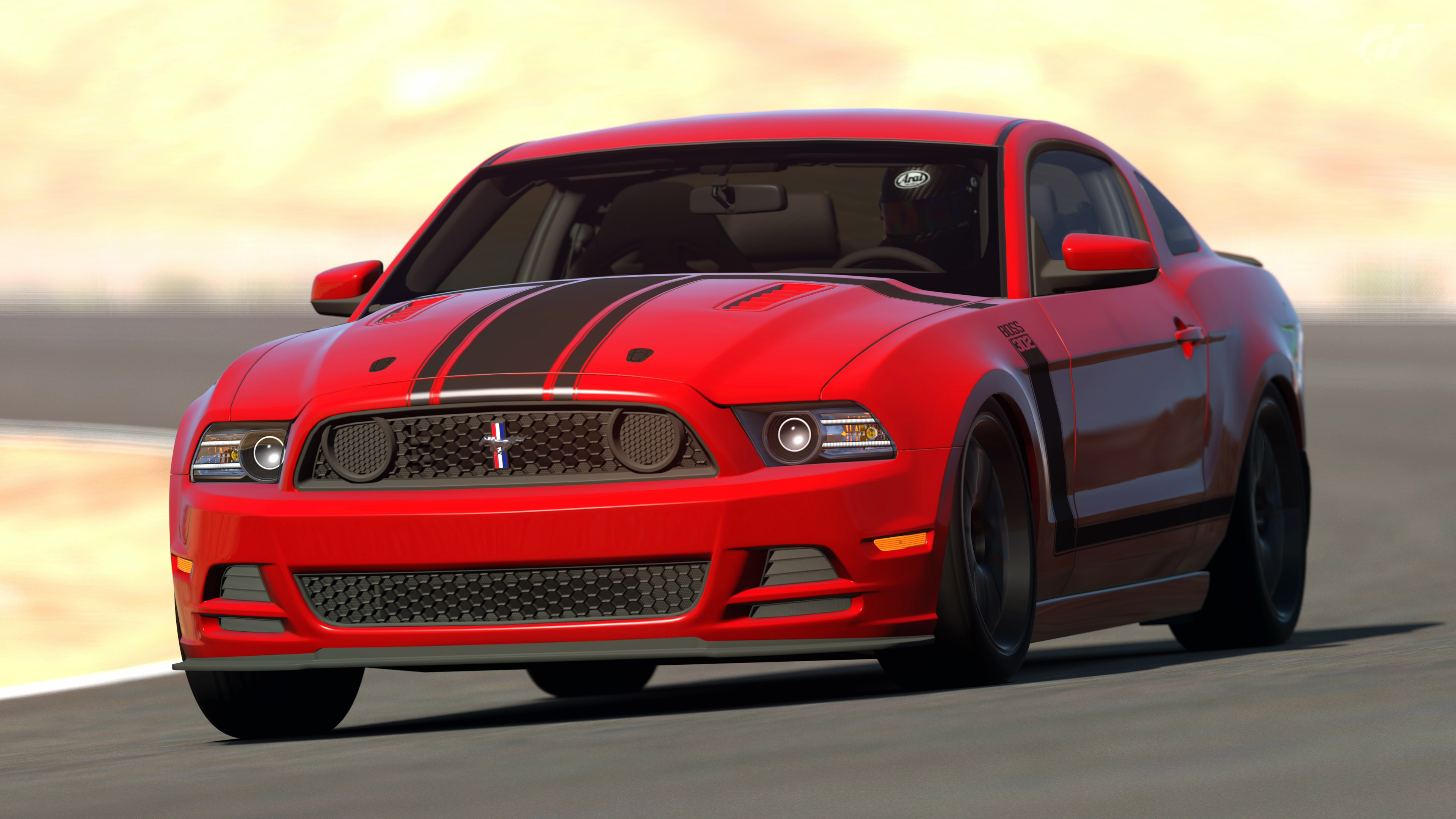 Ford Mustang Boss 302 Red Muscle Car Wallpapers