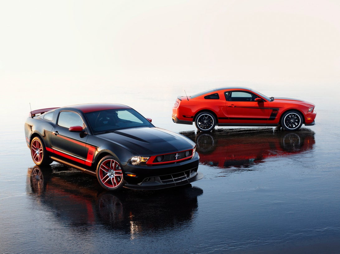 Ford Mustang Boss 302 Red Muscle Car Wallpapers