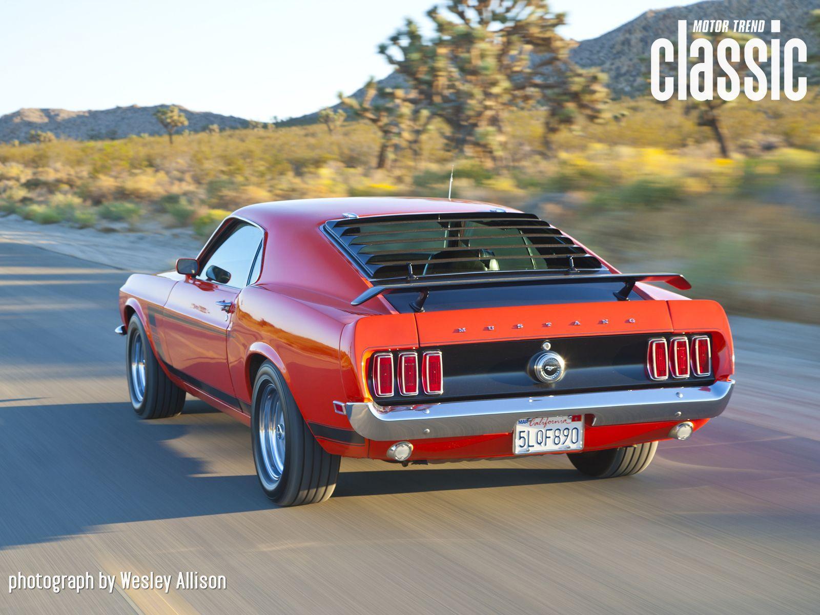 Ford Mustang Boss 302 Red Muscle Car Wallpapers