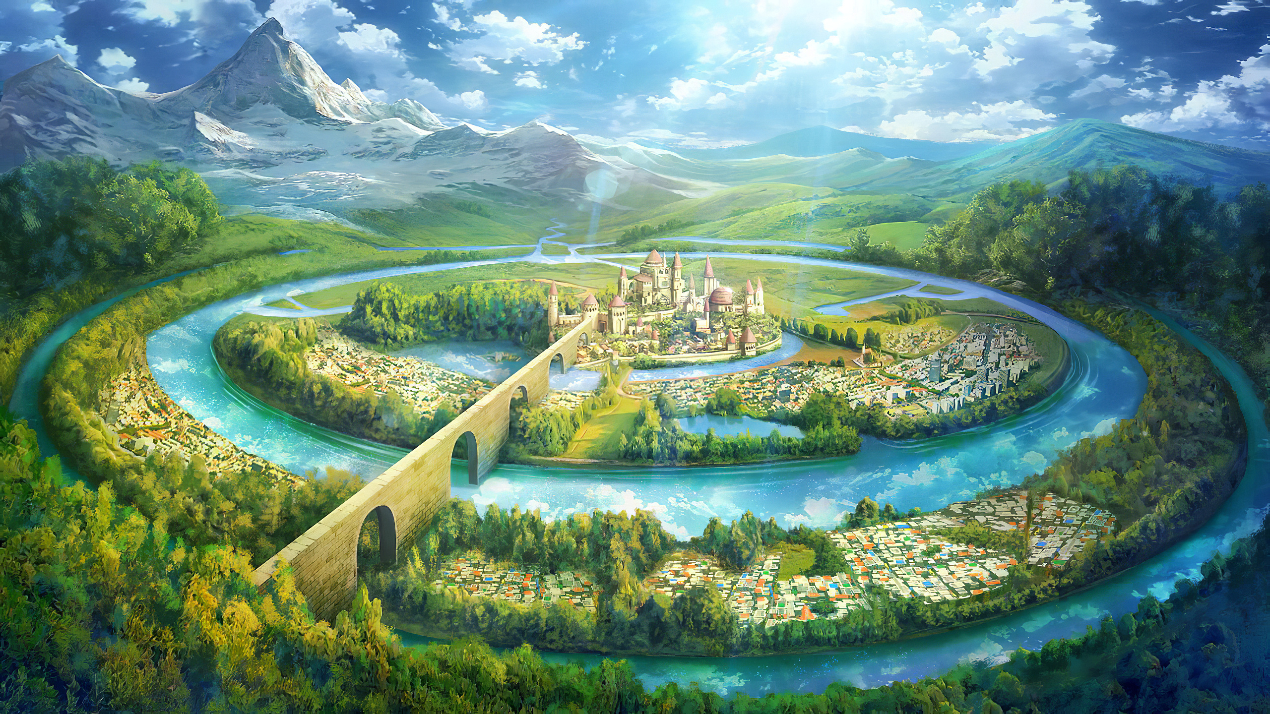 Forest City Fantasy Wallpapers