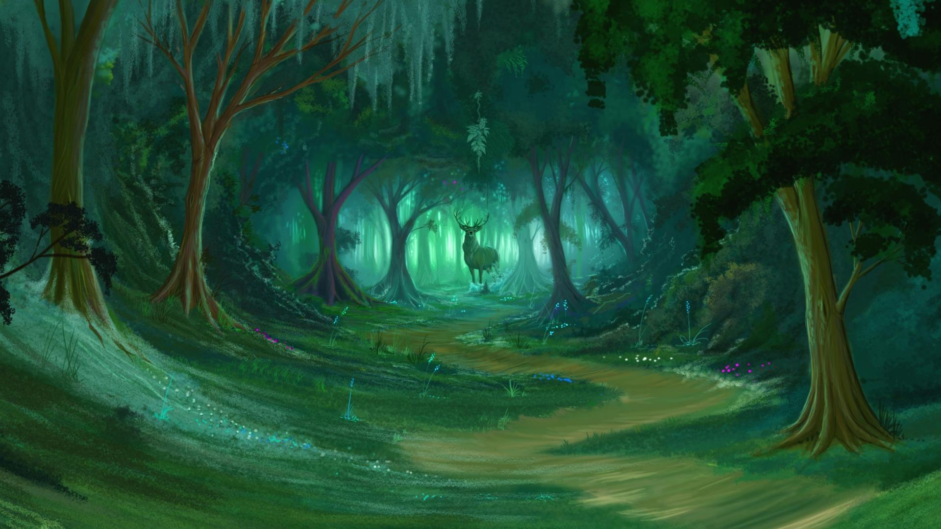 Forest Drawing Wallpapers