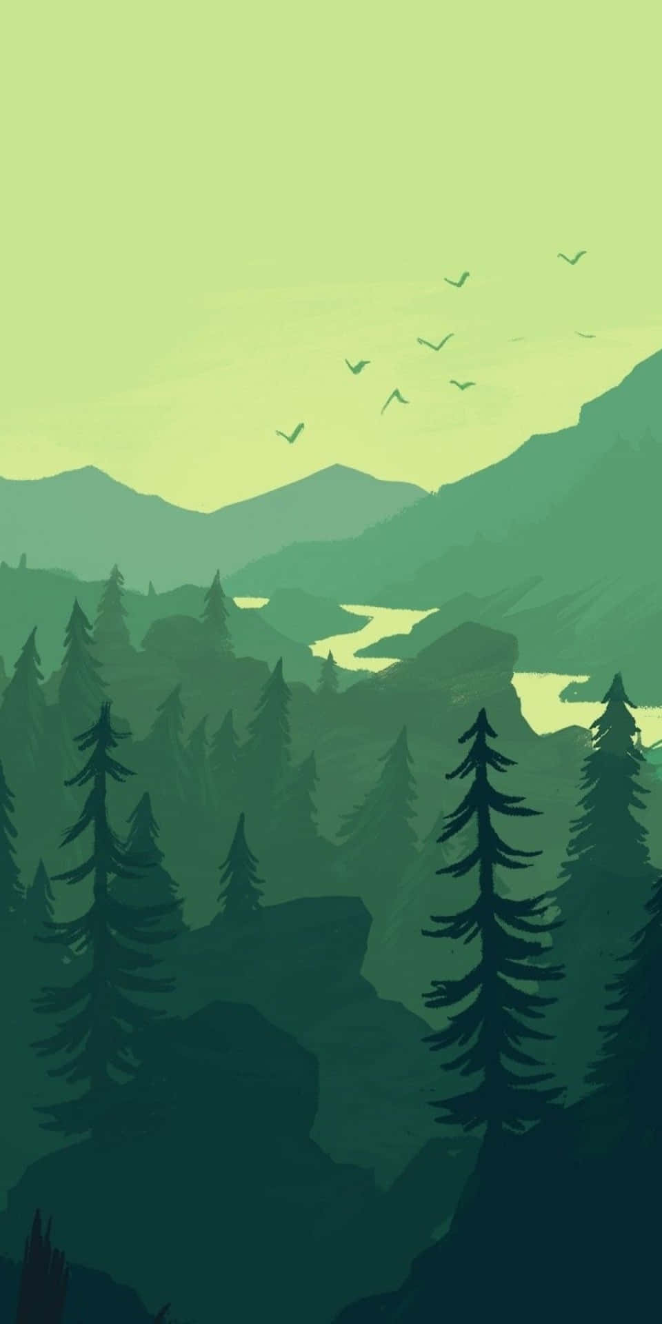 Forest Drawing Wallpapers